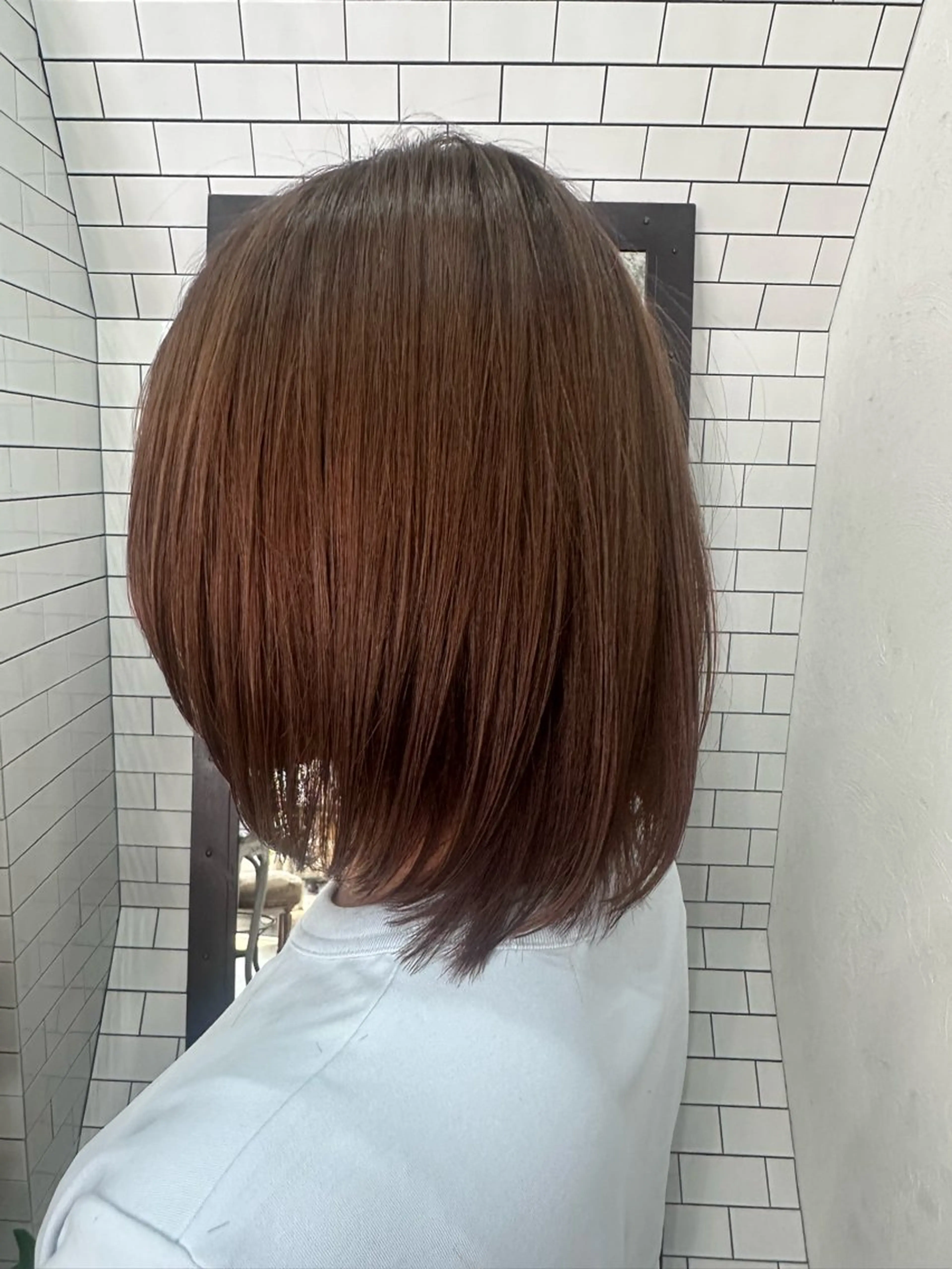 ミディアム カット 縮毛矯正 妙見 知洋のヘアスタイル