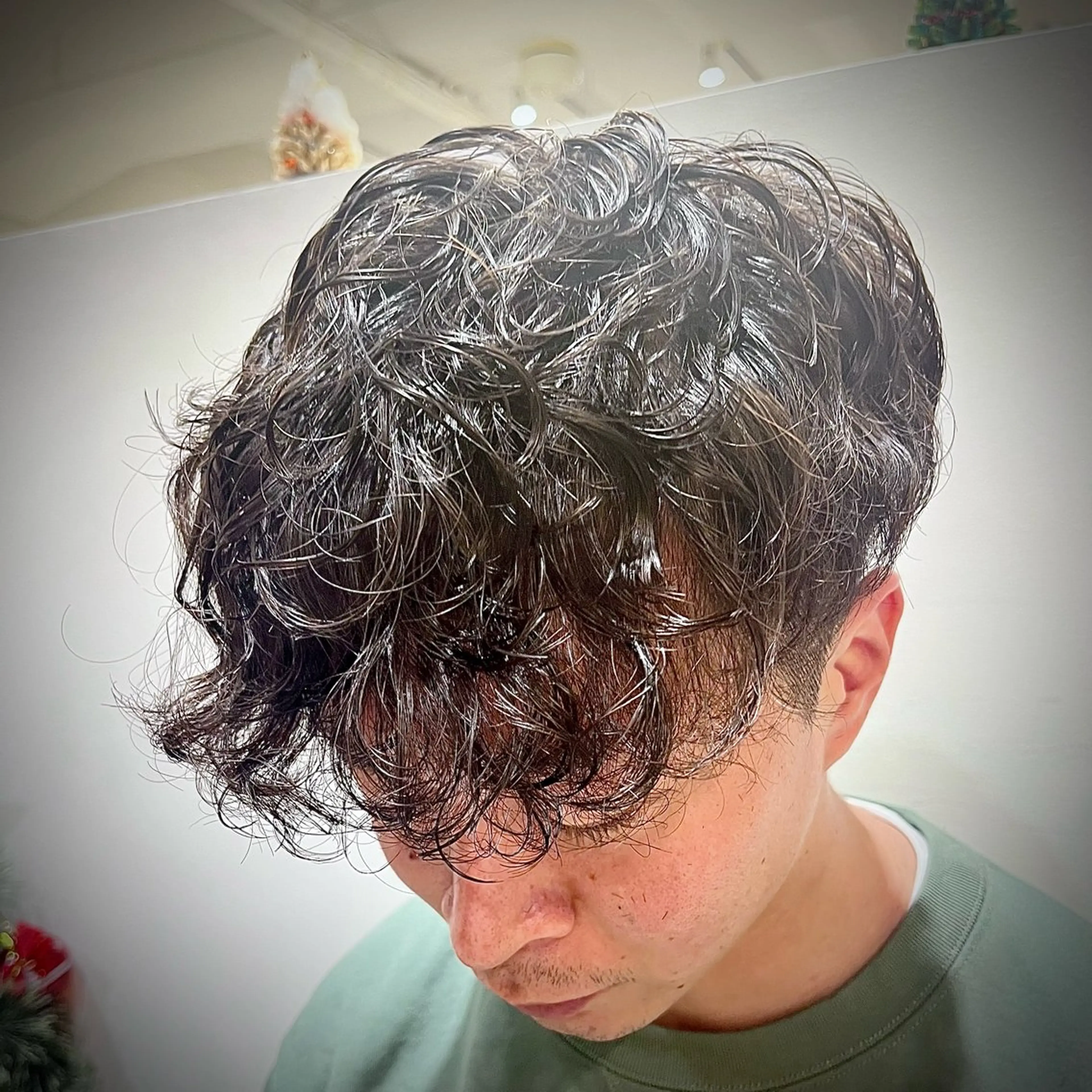 パーマ メンズ メンズパーマ カット パーマ 🟦メンズ特化🟦 たかしま　あさひのヘアスタイル