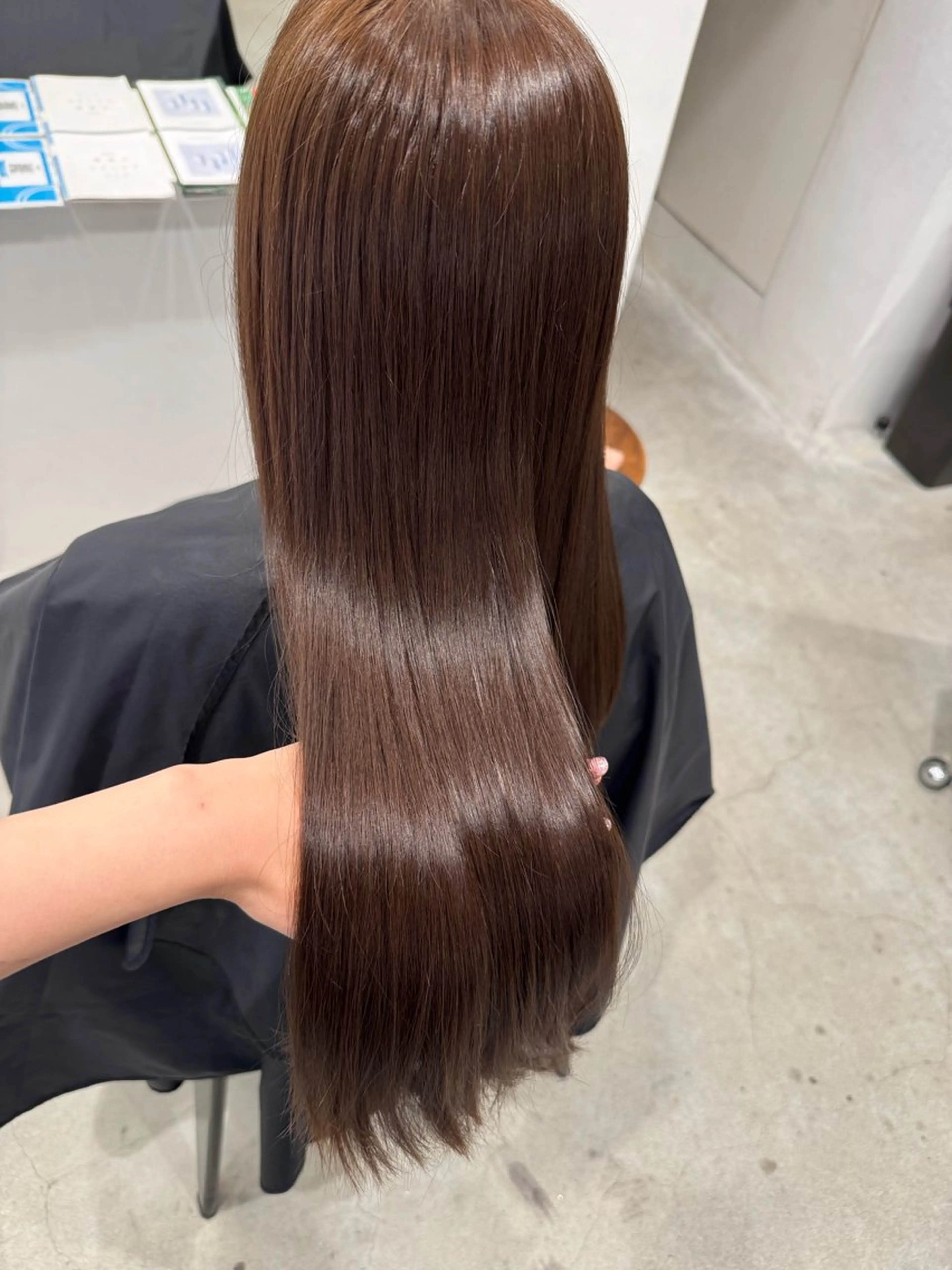 ロング カラー 萩原 紗妃のヘアスタイル