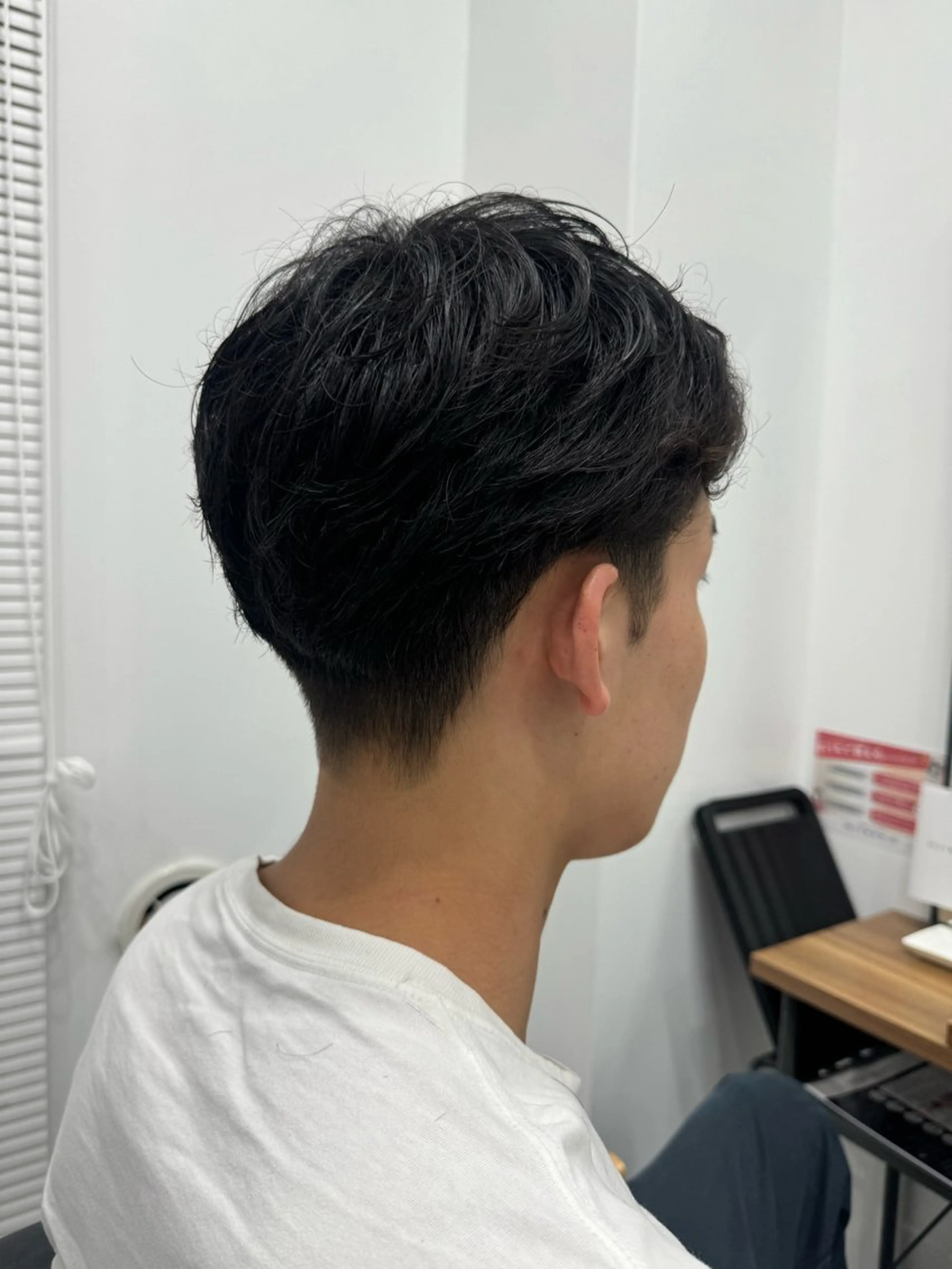 パーマ メンズ BELLE by revo所属・𝘀𝗮𝗲/ 艶髪/ショートボブのヘアスタイル