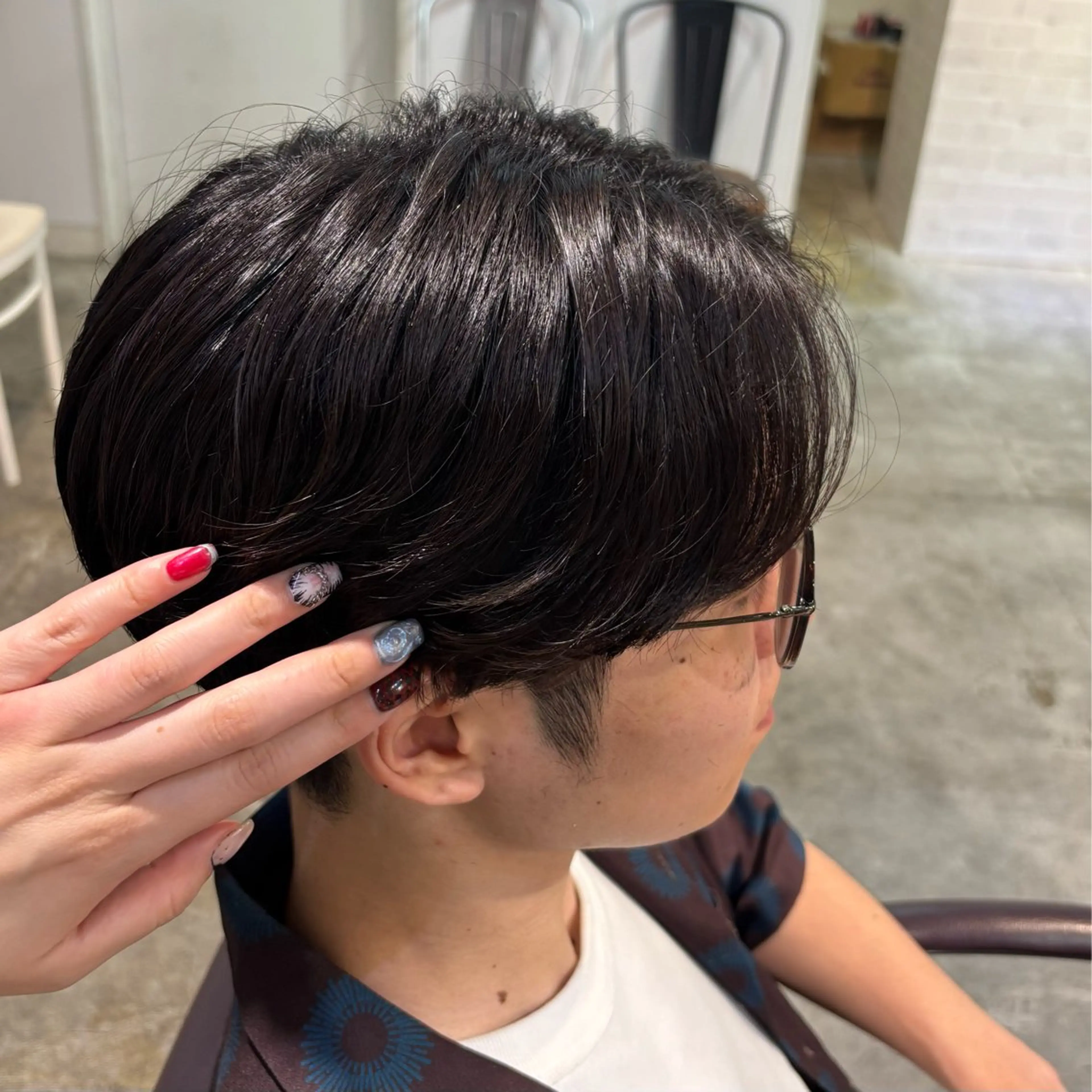 メンズ AMRITA omotesando所属・艶ｶﾗｰ･:*個性派 ﾈｲﾙ🦋mire-のネイルデザイン