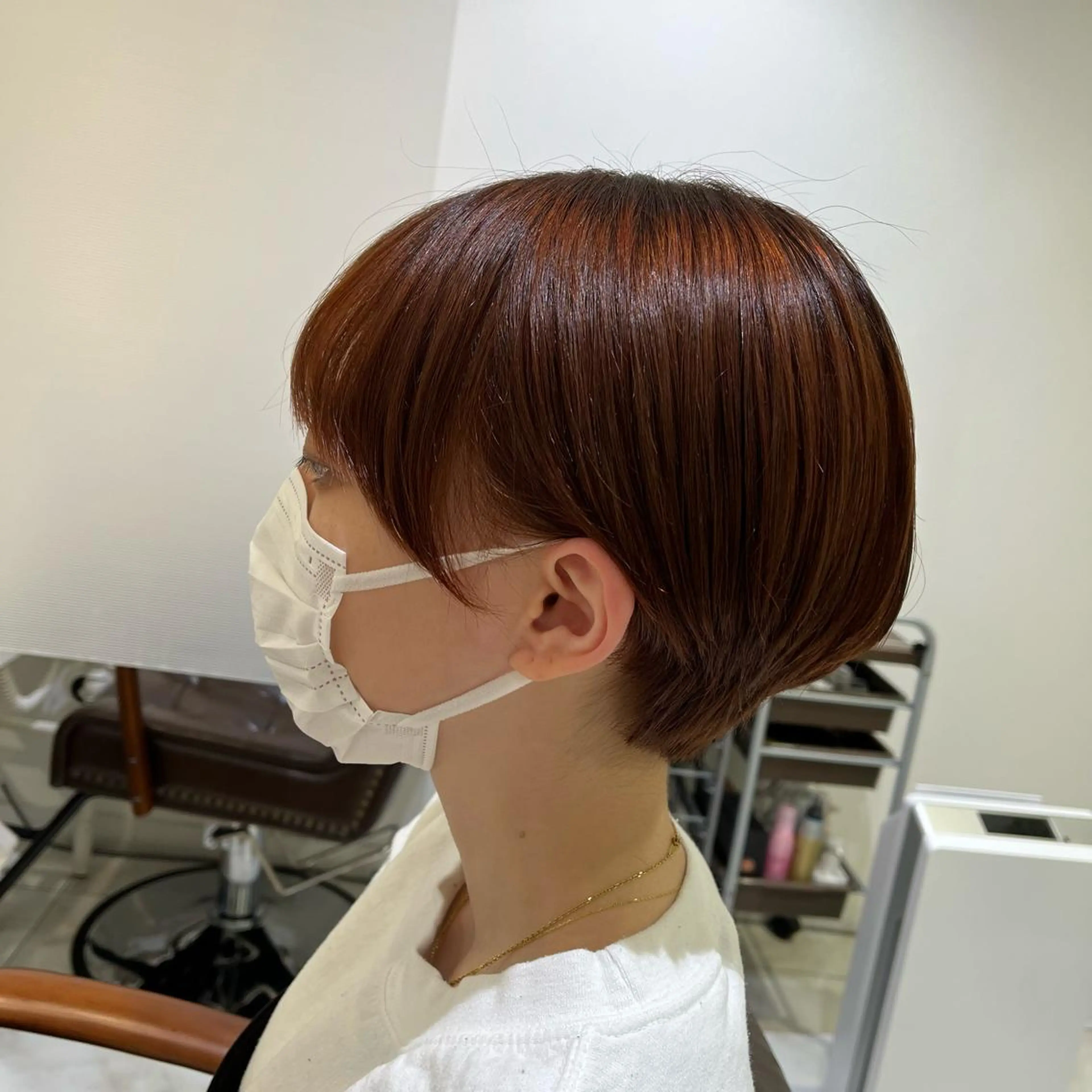 ショート カラー 白髪染め /増田桃子のヘアスタイル