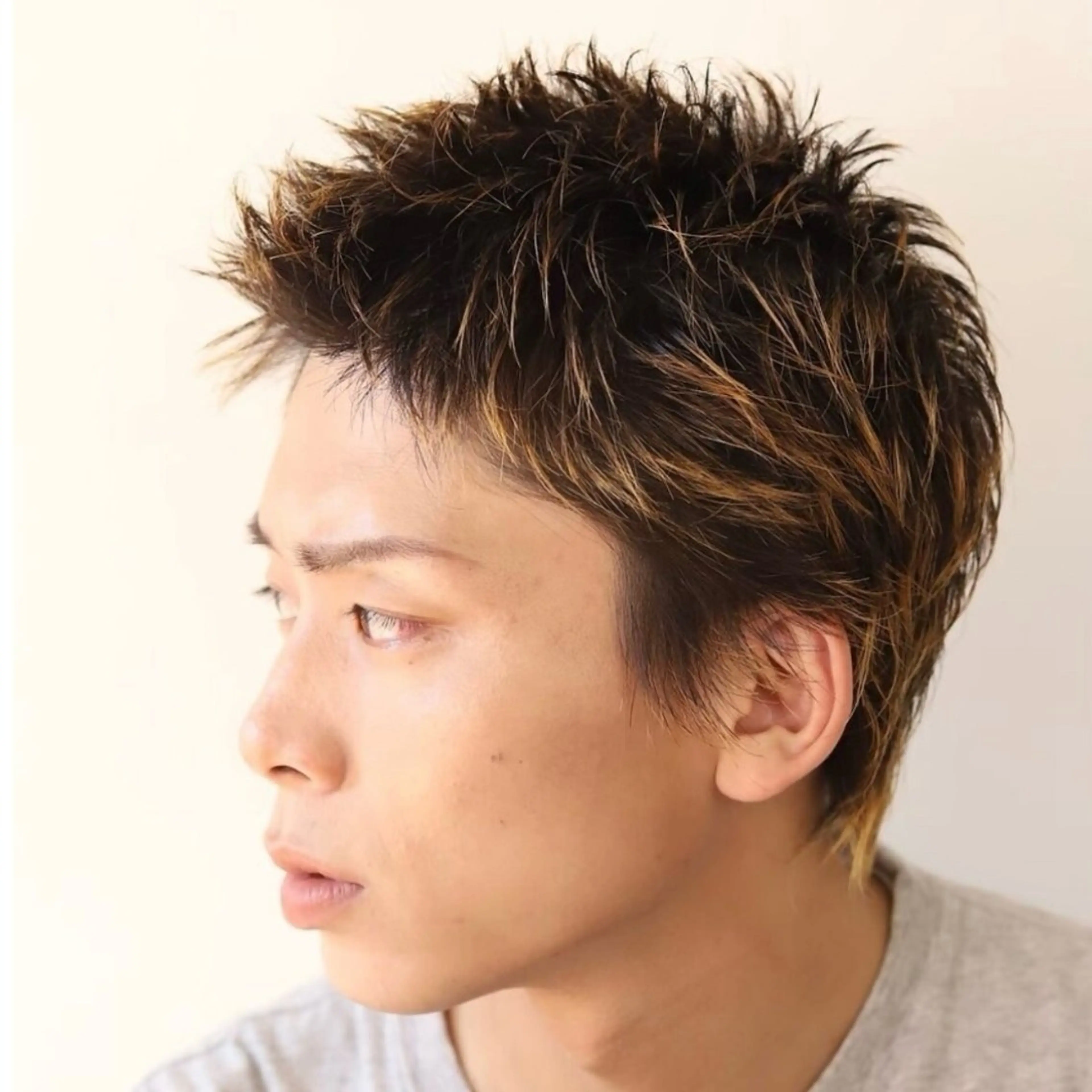 メンズ【カット】+【ブリーチハイライト】の写真