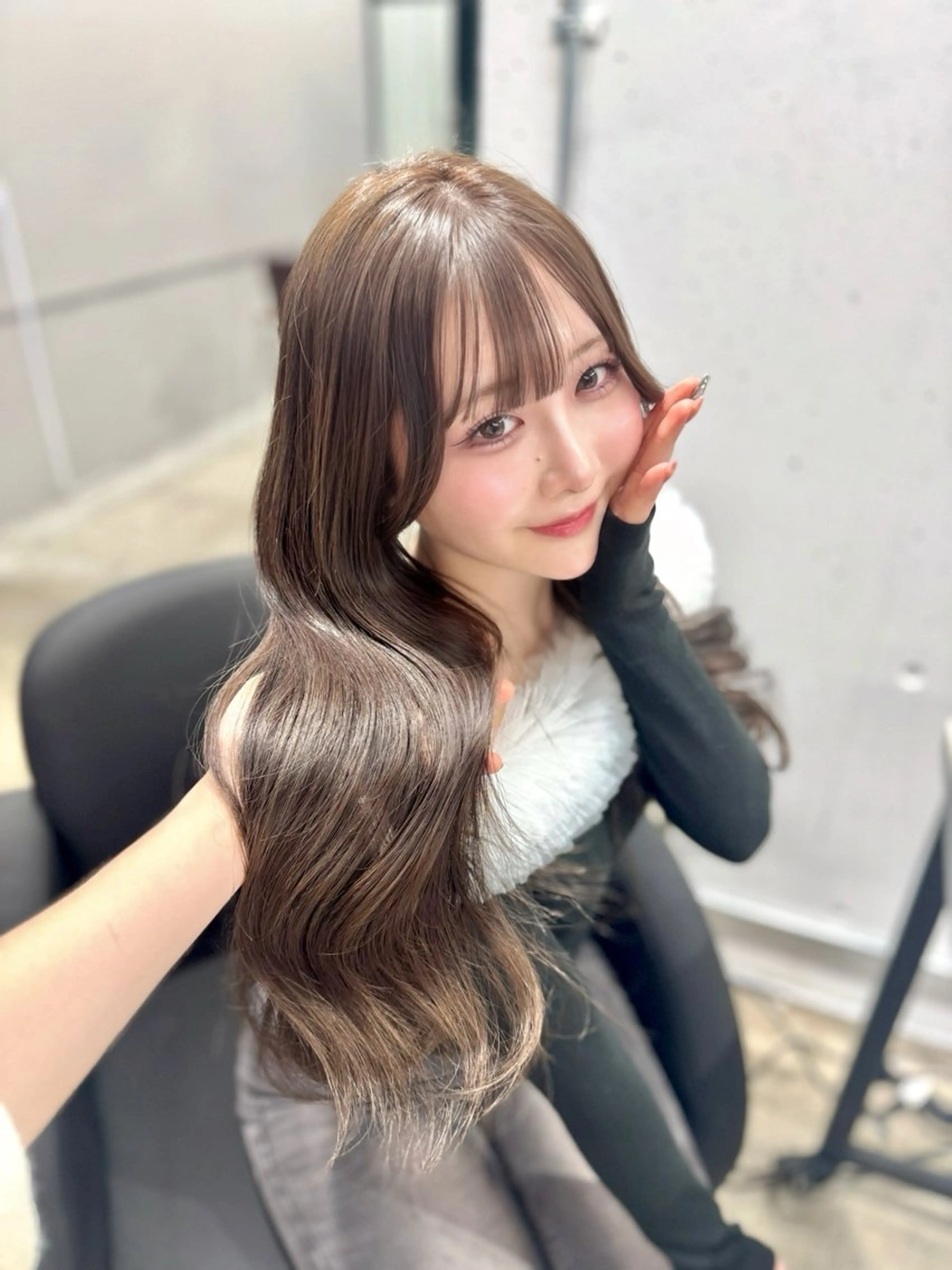 ロング カラー ブリーチ ブリーチなしカラー カット ヘアカラー 🎀taro ブリーチなしカラーのヘアスタイル