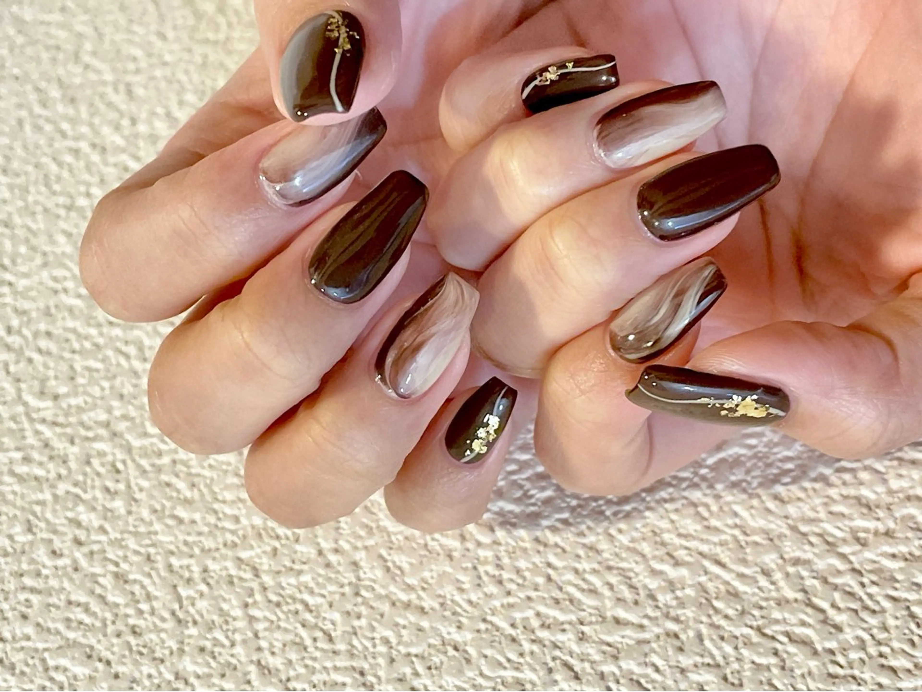 ネイル ジェルネイル マグネットネイル パラジェル バレンタイン ワンホンネイル kiki nail 二子玉川のネイルデザイン