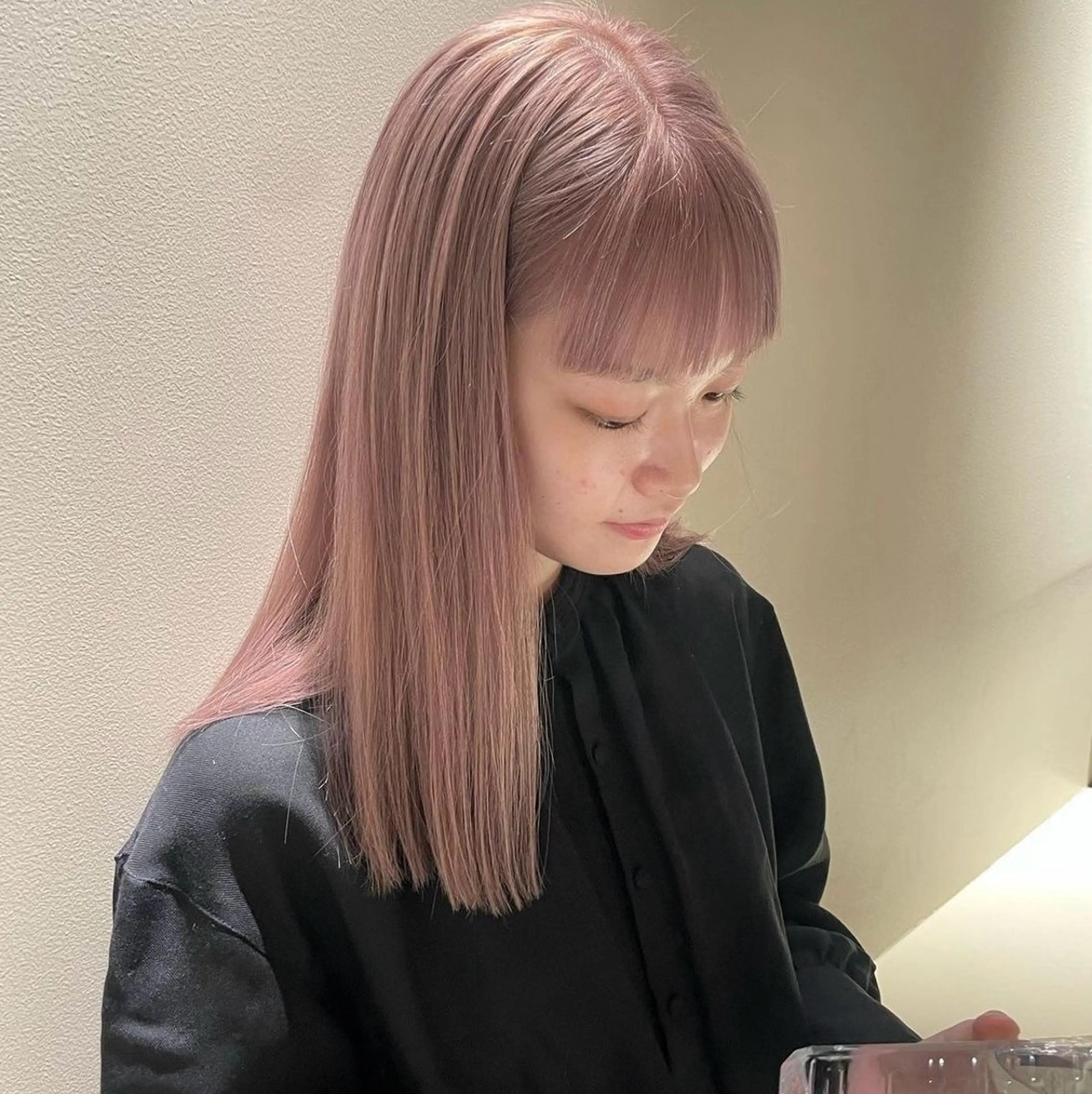 カラー ブリーチ ハイトーンカラー ピンクカラー ヘアカラー FILMS /香楓のヘアスタイル