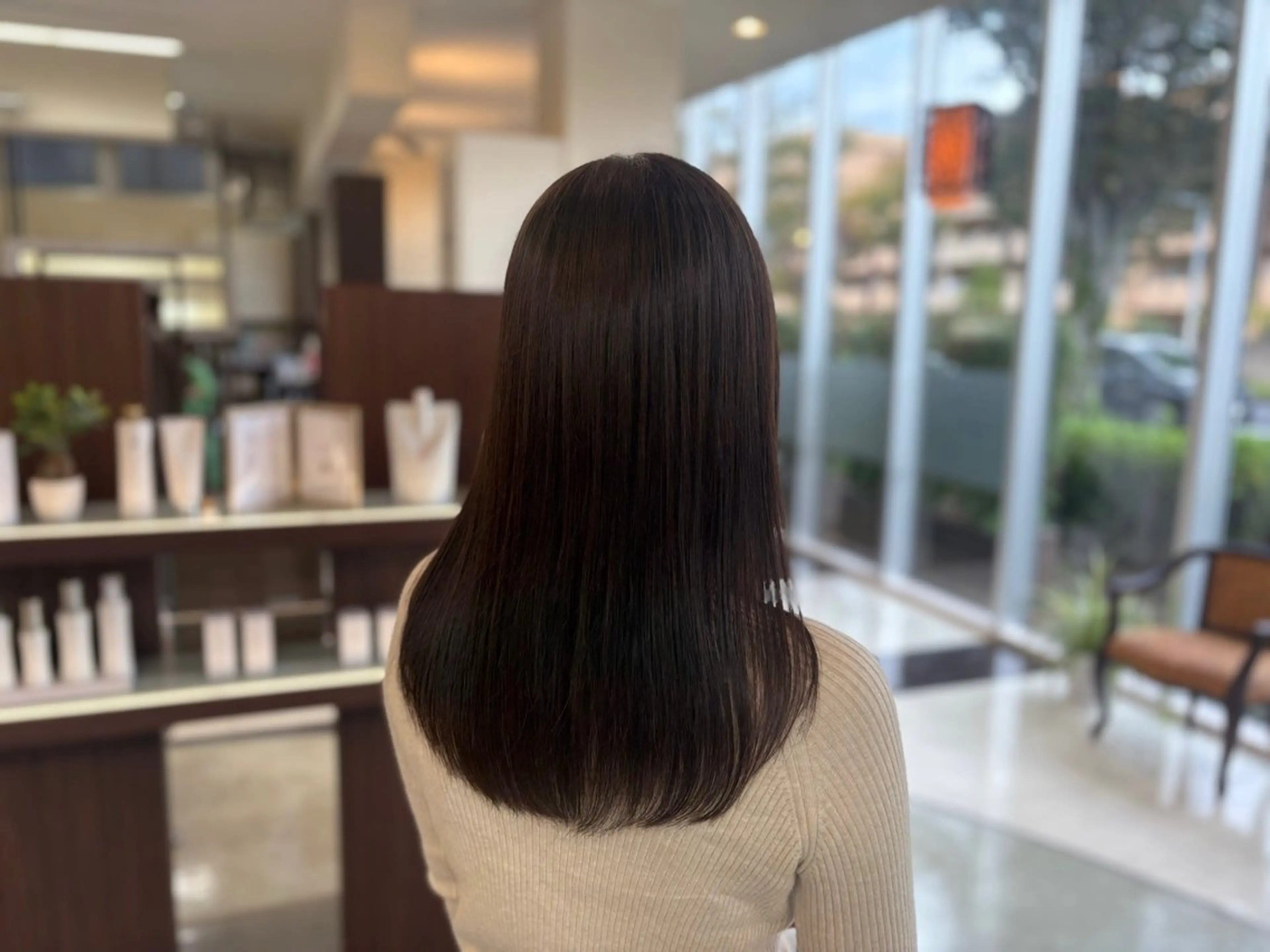 セミロング カラー ⛄️カラーモデル /艶カラー/あい⛄️のヘアスタイル