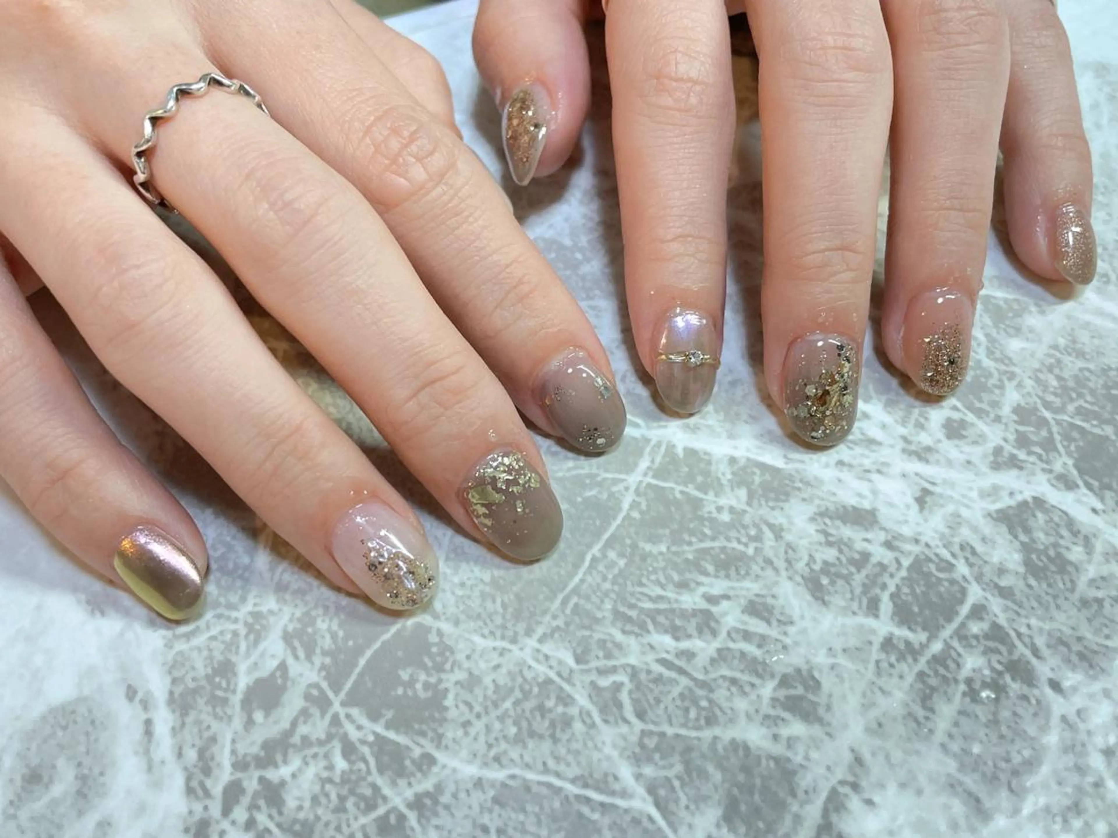 ネイル キラキラネイル ハンドネイル K's nail kotoeのネイルデザイン