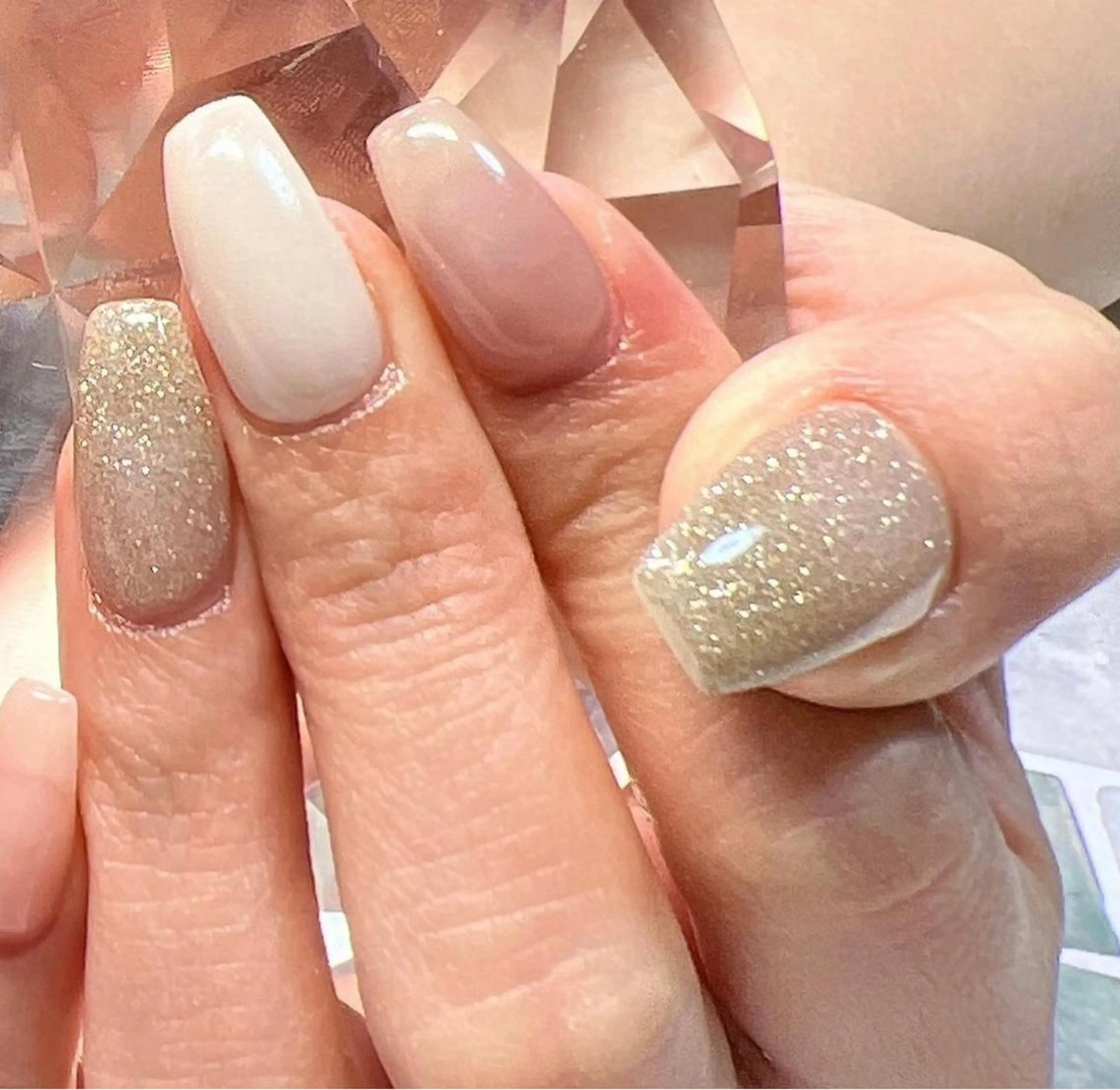 ネイル フラッシュネイル ジェルネイル パラジェル coco nailのネイルデザイン