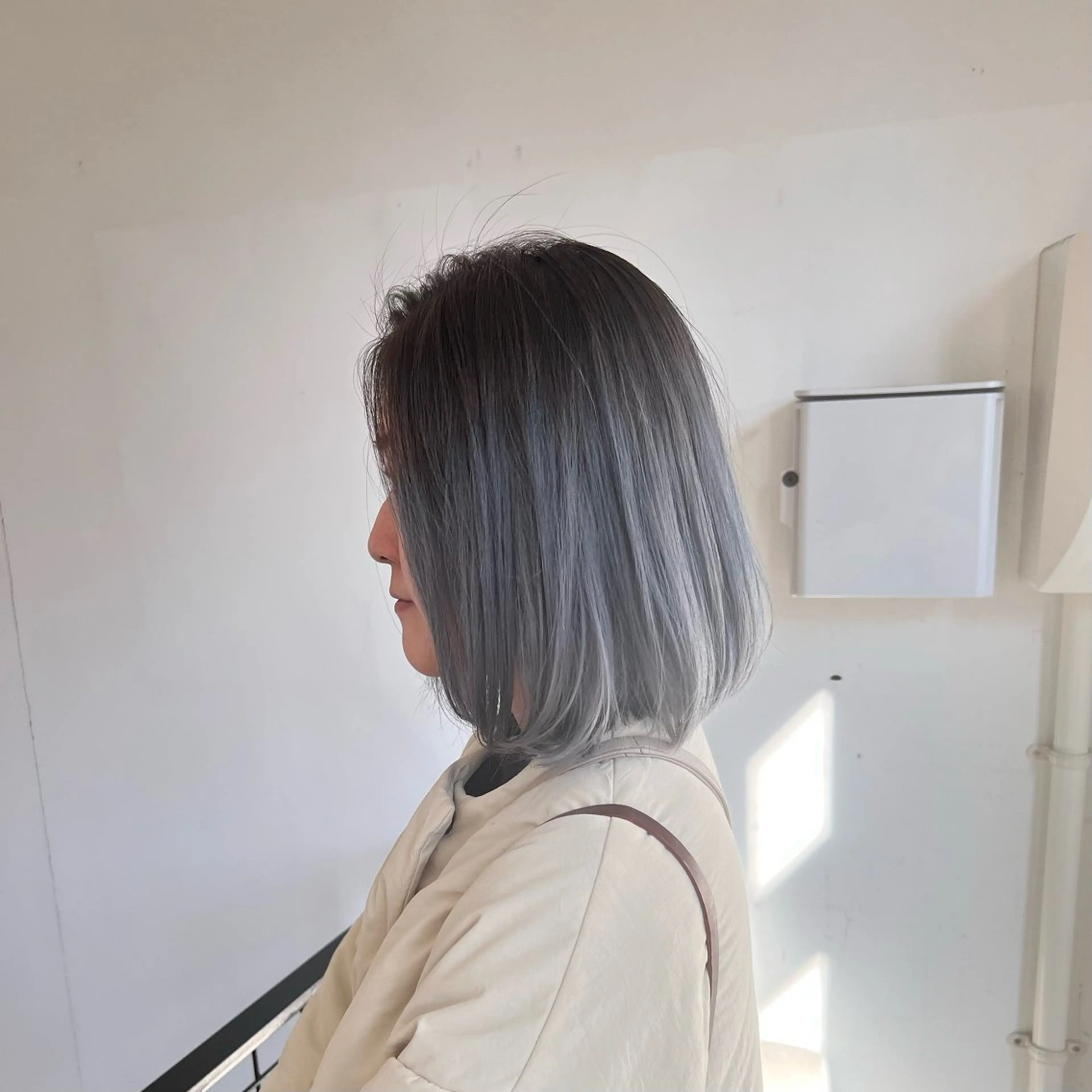 ミディアム カラー ブリーチ ケアブリーチ ダブルカラー イルミナカラー シルバー カット ヘアカラー トリートメント quon RYUYA /レイヤー✂️のその他イメージ