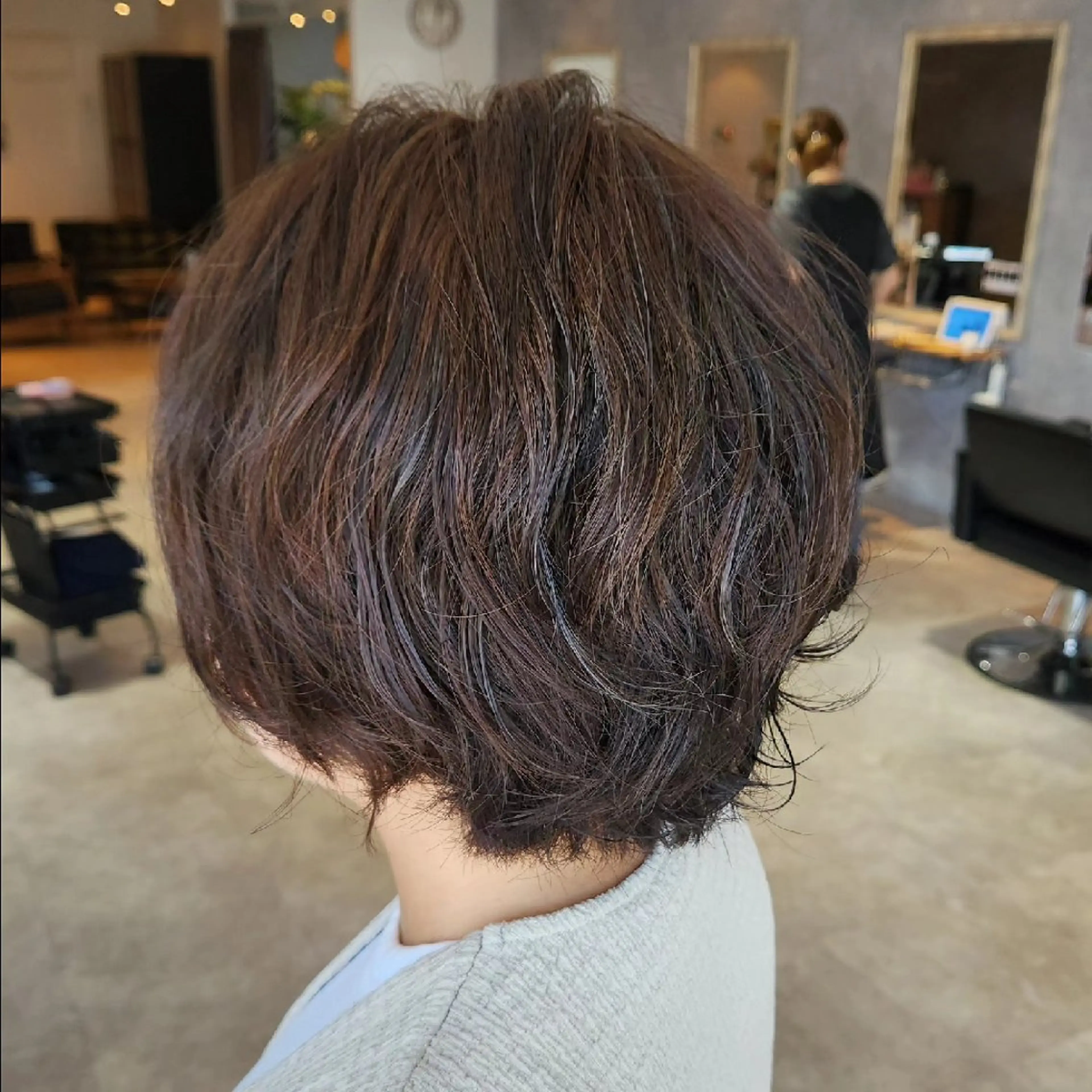 パーマ カラー ハイライトカラー 鈴木 じゅんやのヘアスタイル