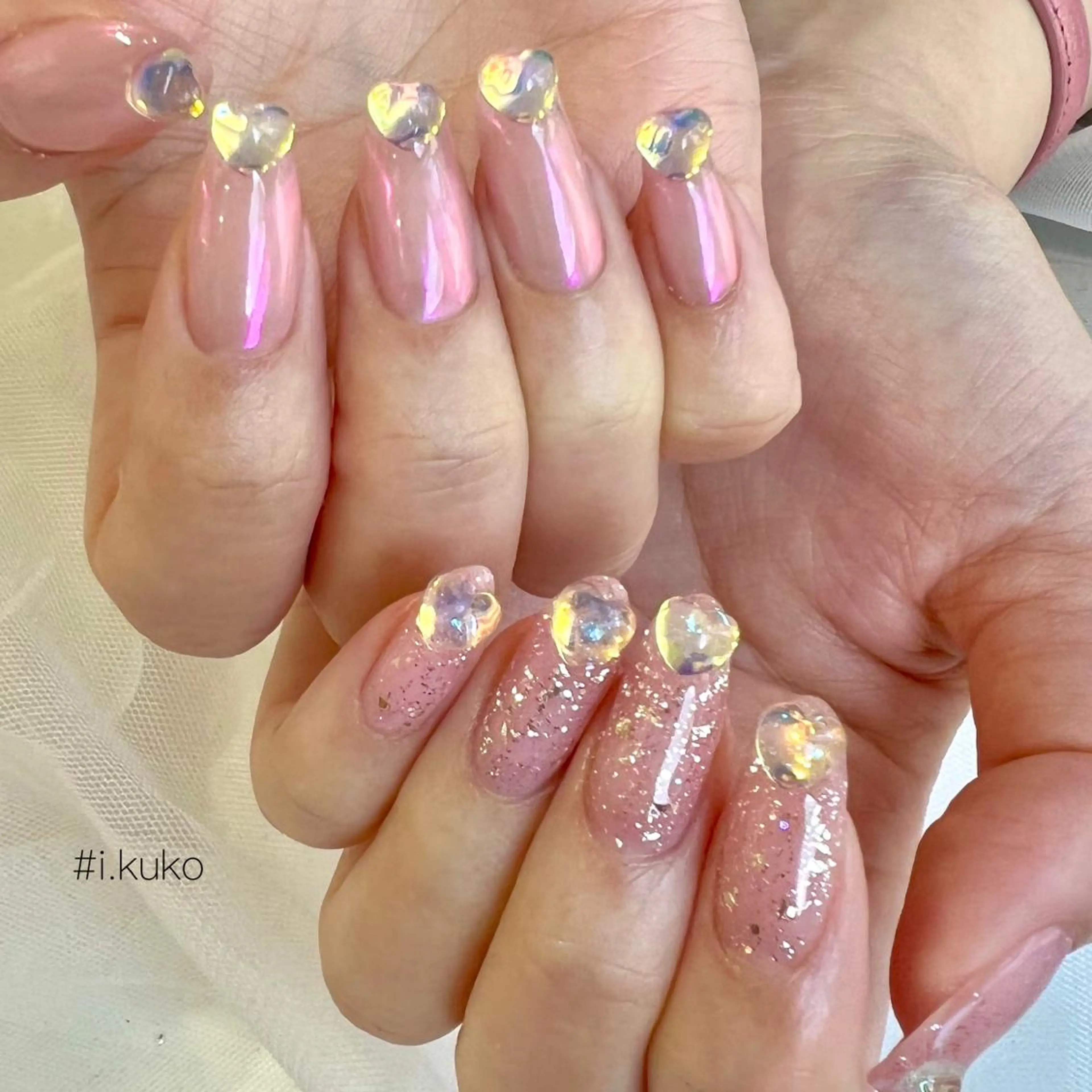 セミロング ネイル Chipieee Ikukoのネイルデザイン