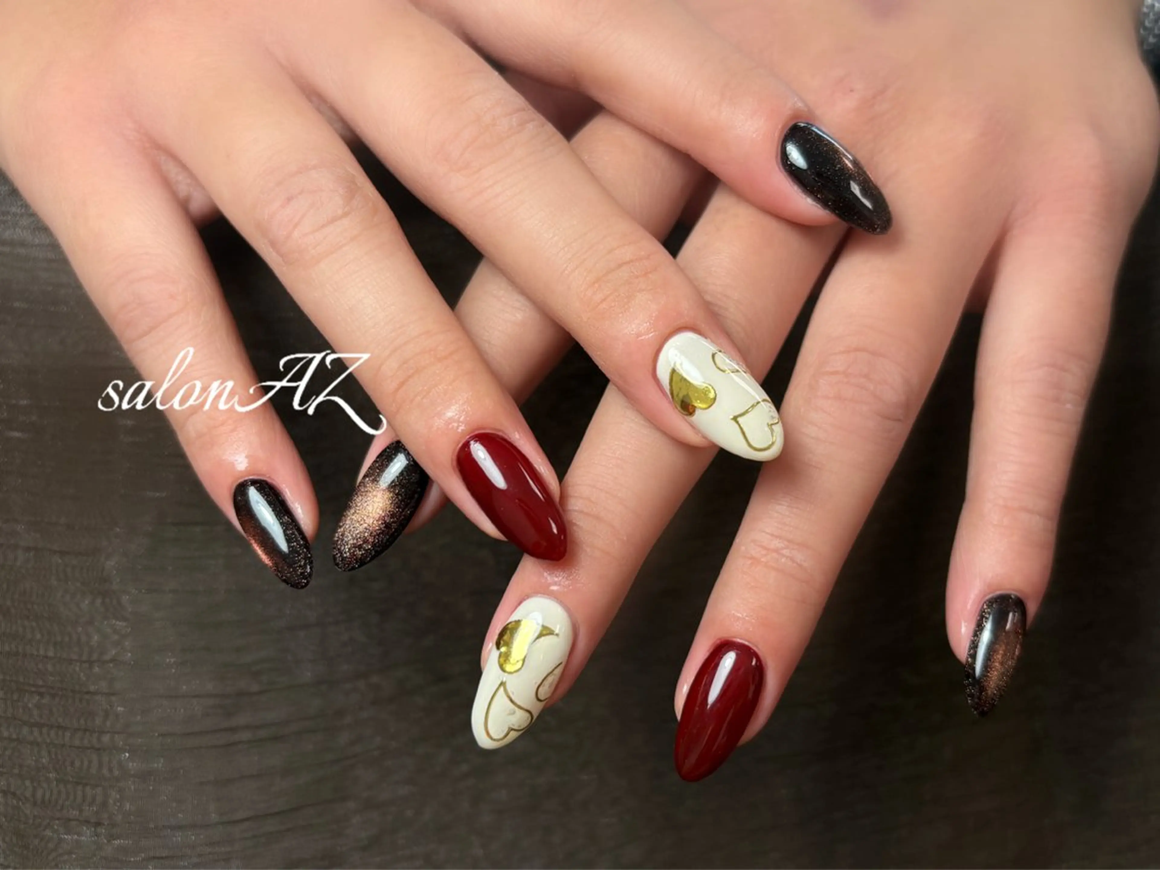 ネイル アートネイル 長さ出し フットネイル フレンチネイル ジェルネイル ハンドネイル salon AZのネイルデザイン