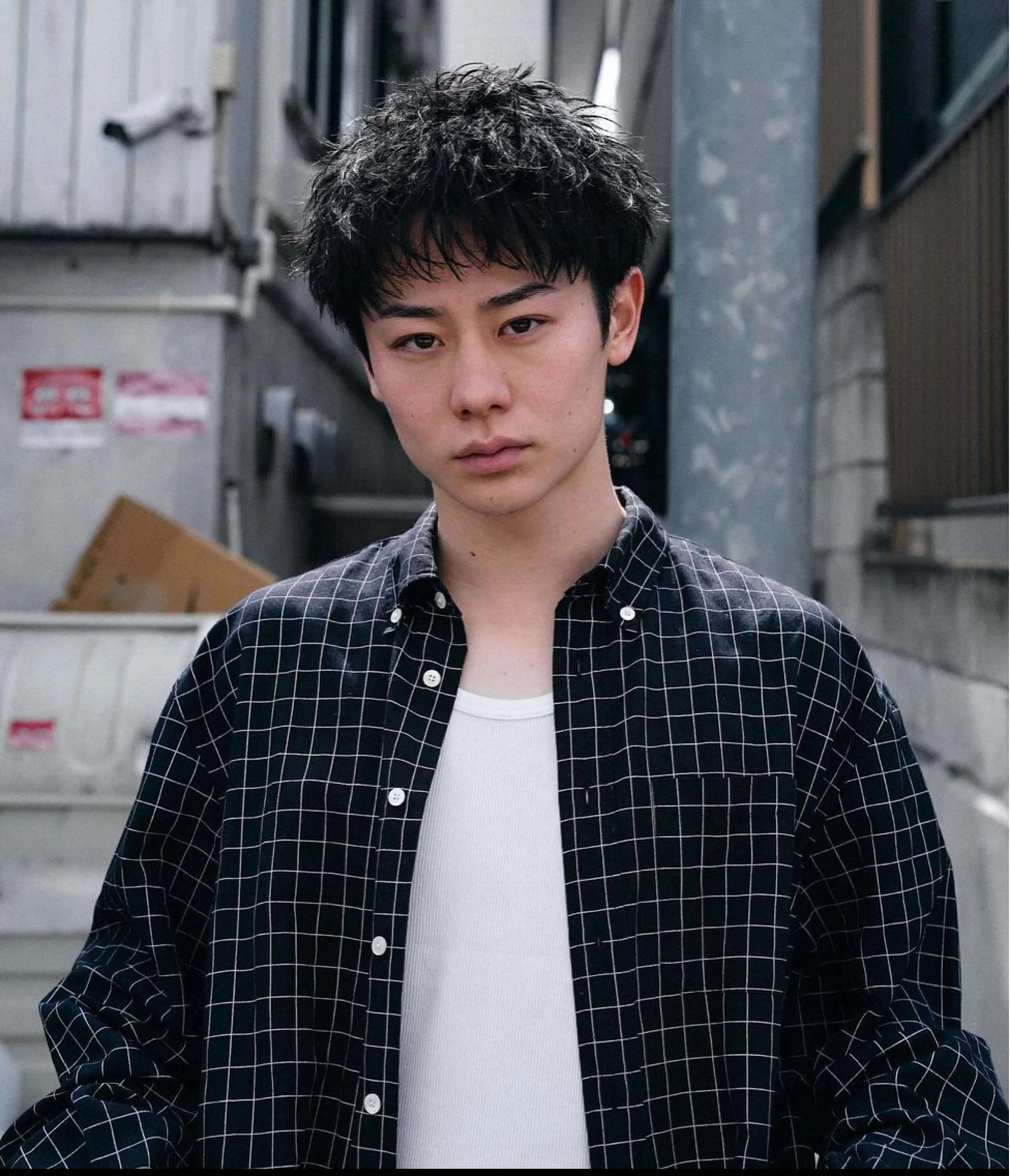 ショート カラー パーマ メンズ キッズ メンズパーマ メンズツイストパーマ ツイストパーマ 栄💗メンズパーマ｜ ハイトーン｜haruのヘアスタイル