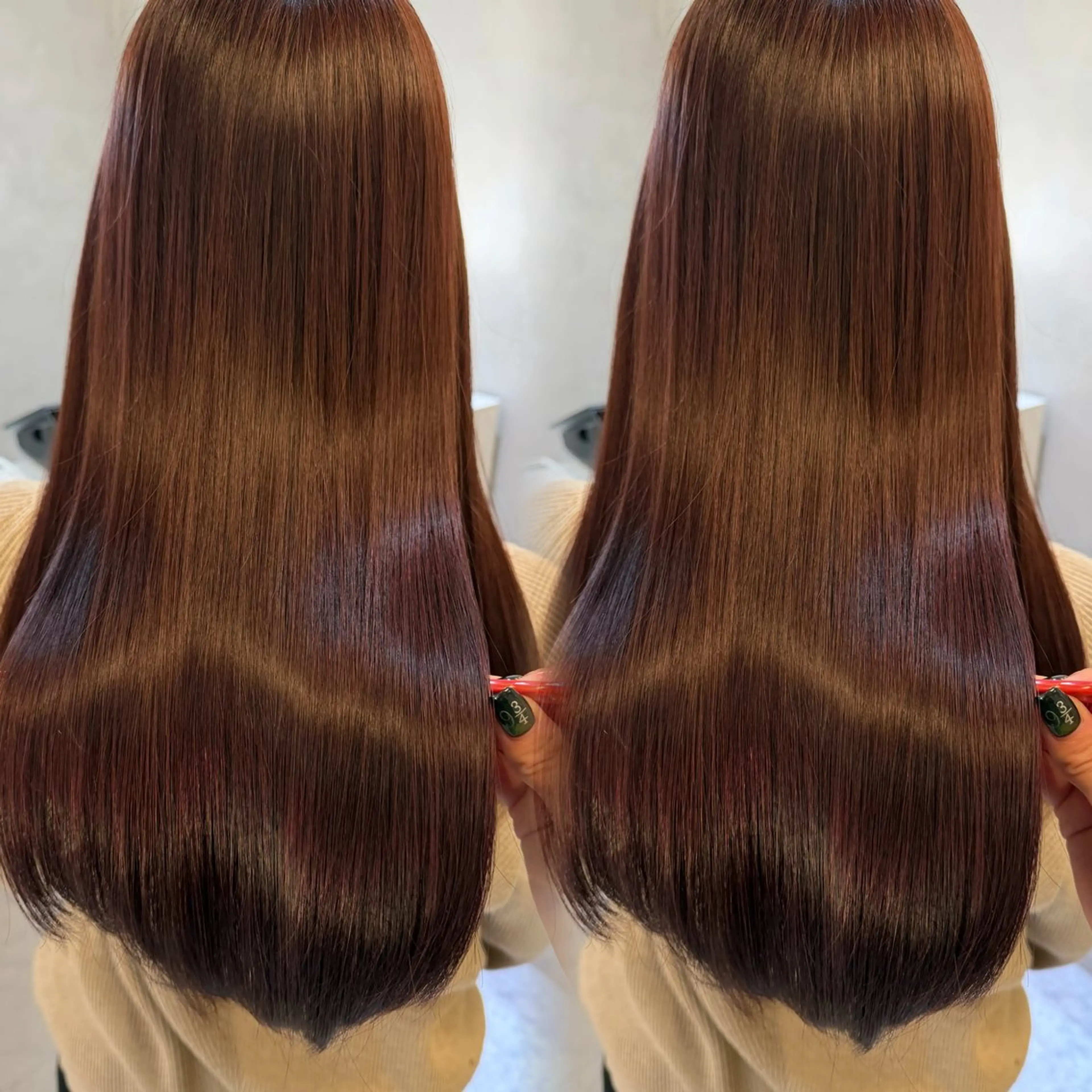 セミロング カラー 🎀髪質改善/艶髪/ 艶カラー🎀浅田涼風のヘアスタイル