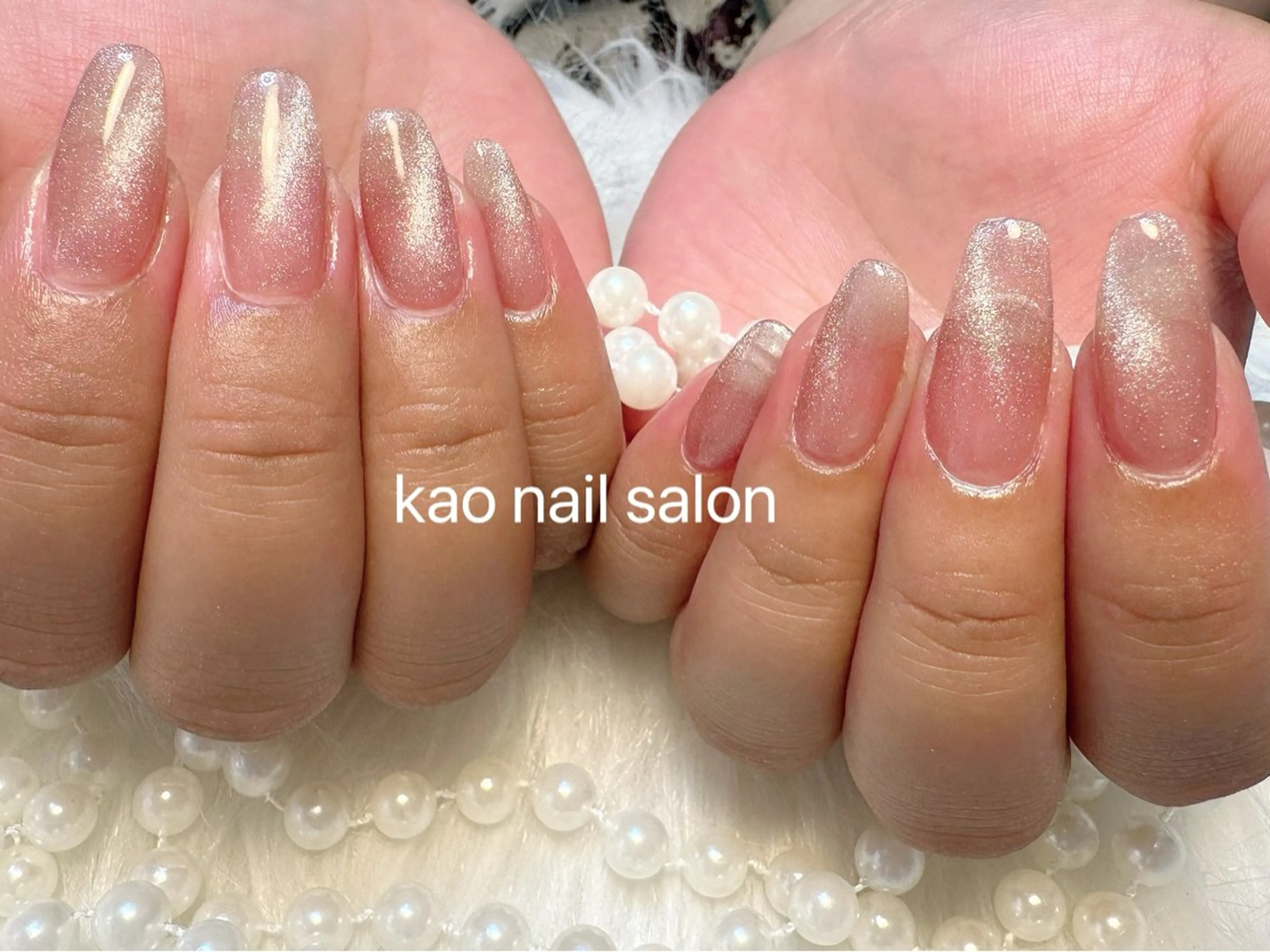 ネイル ハンドネイル kao nail マグネット/長さだしのネイルデザイン