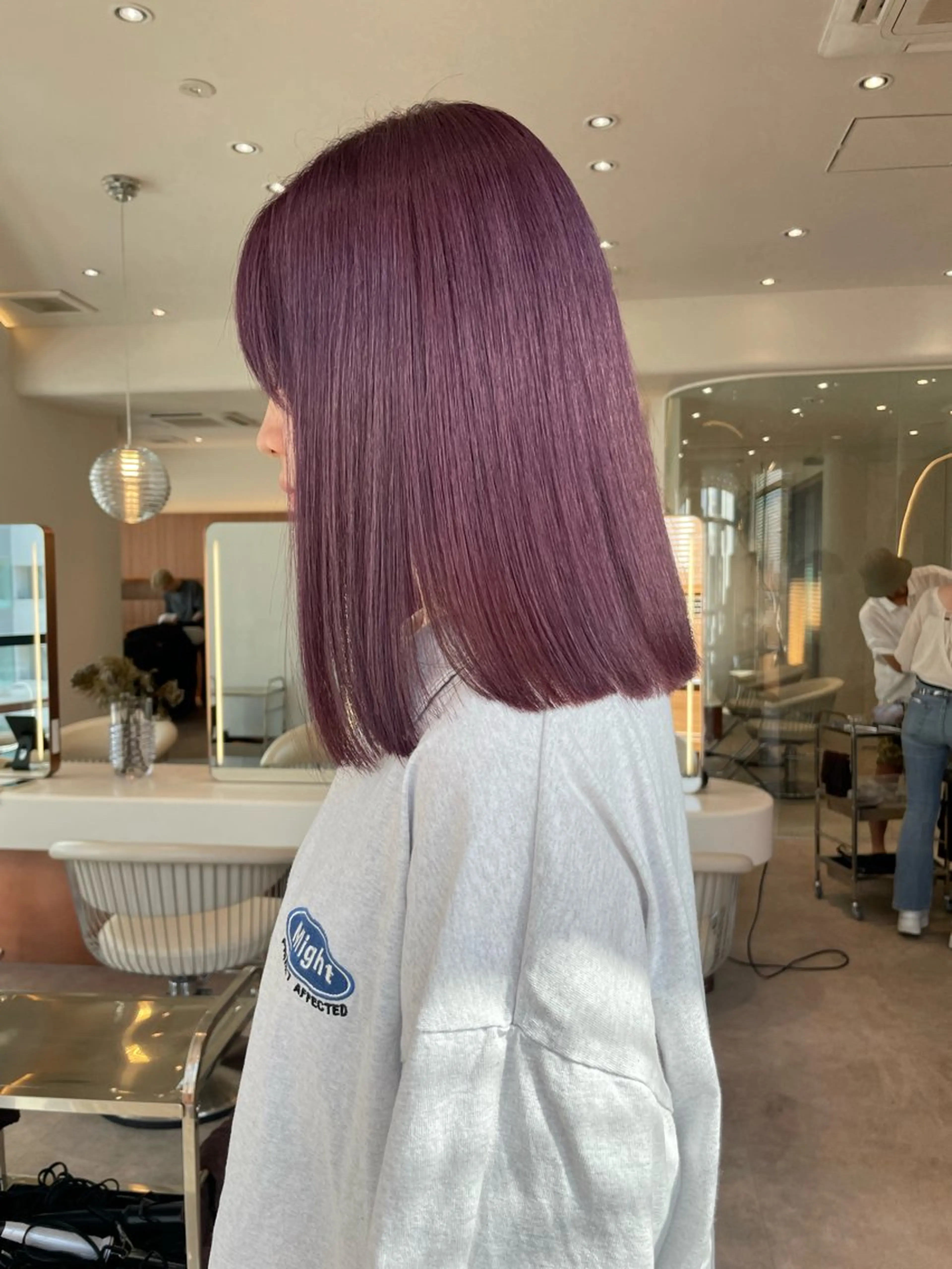 ミディアム カット ヘアカラー トリートメント HAVANA MIZUKIのヘアスタイル