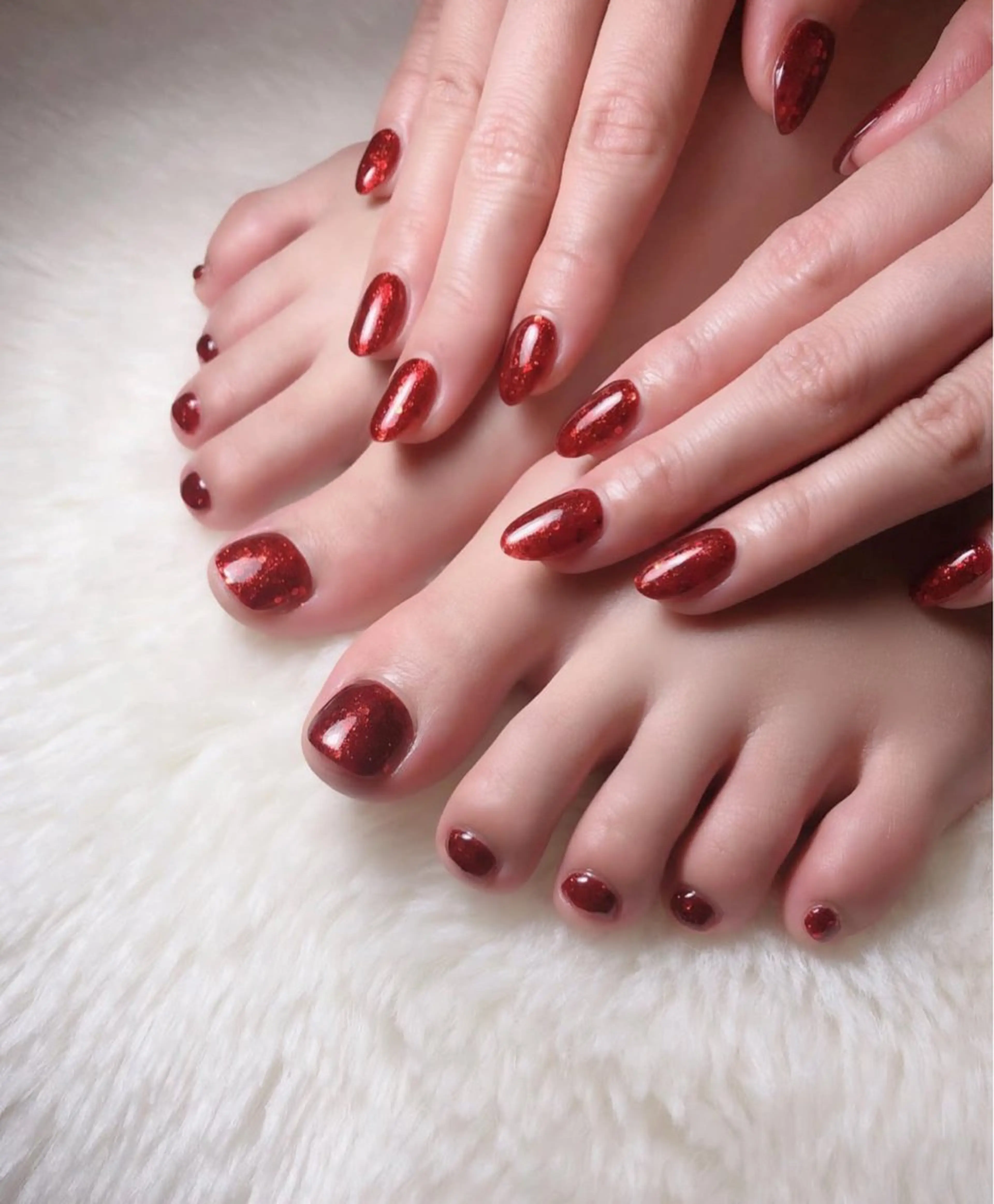 【Hand & Foot】ワンカラーorラメーグラテンション★手足セットコース ¥ 9980の写真