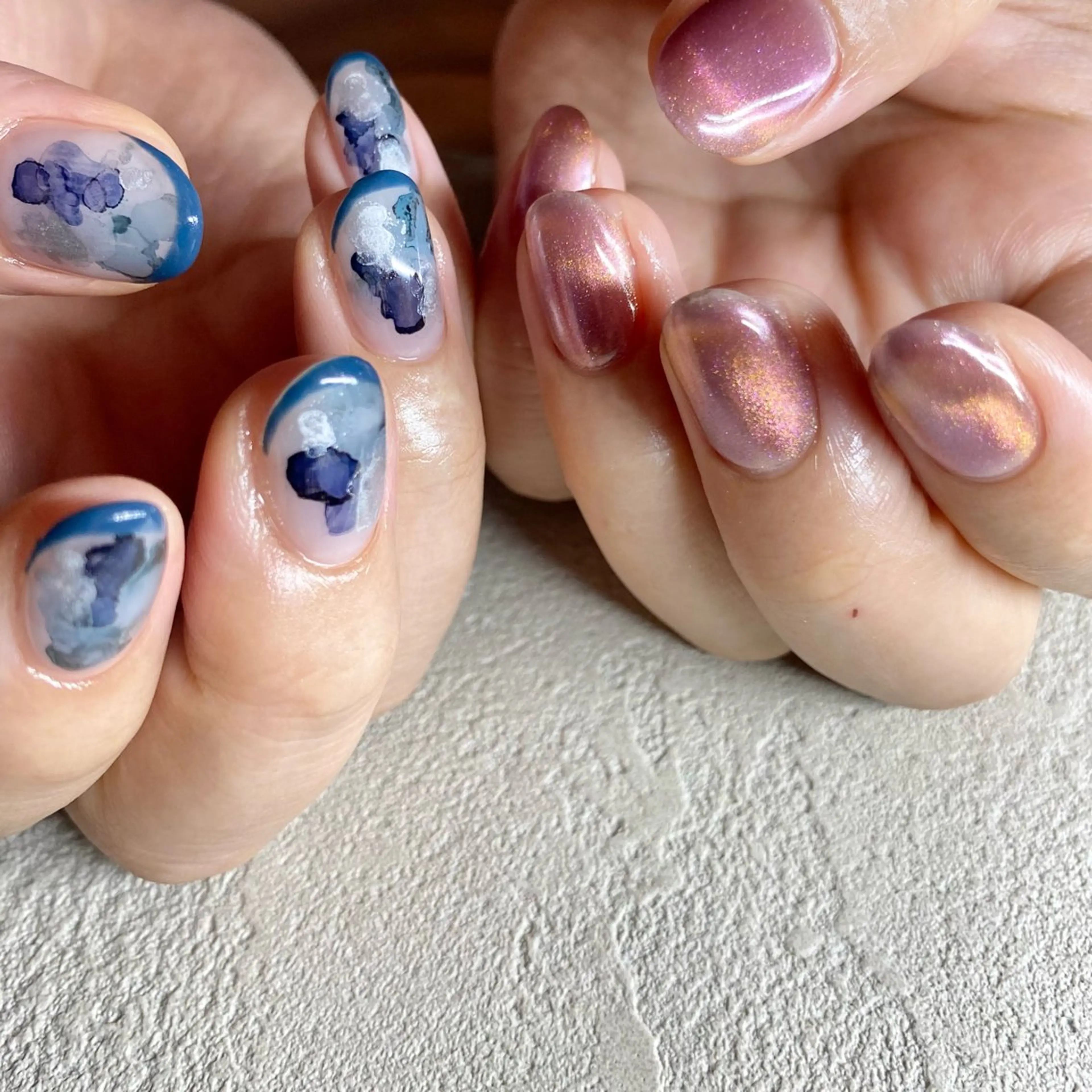 ネイル アートネイル ニュアンスネイル 春ネイル 夏ネイル ハンドネイル 山田 貴子のネイルデザイン