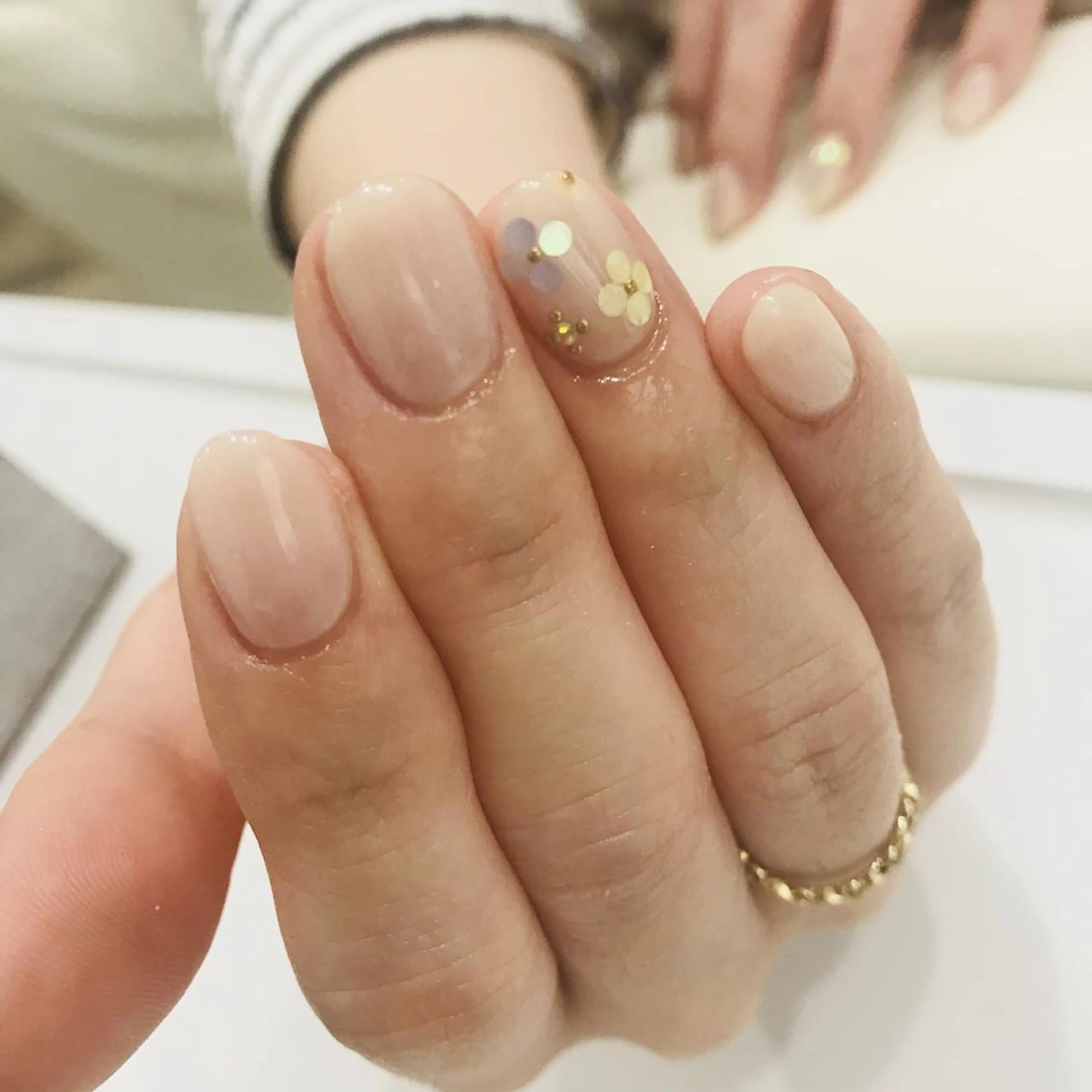 ネイル ハンドネイル 福ネイル スタッフのネイルデザイン