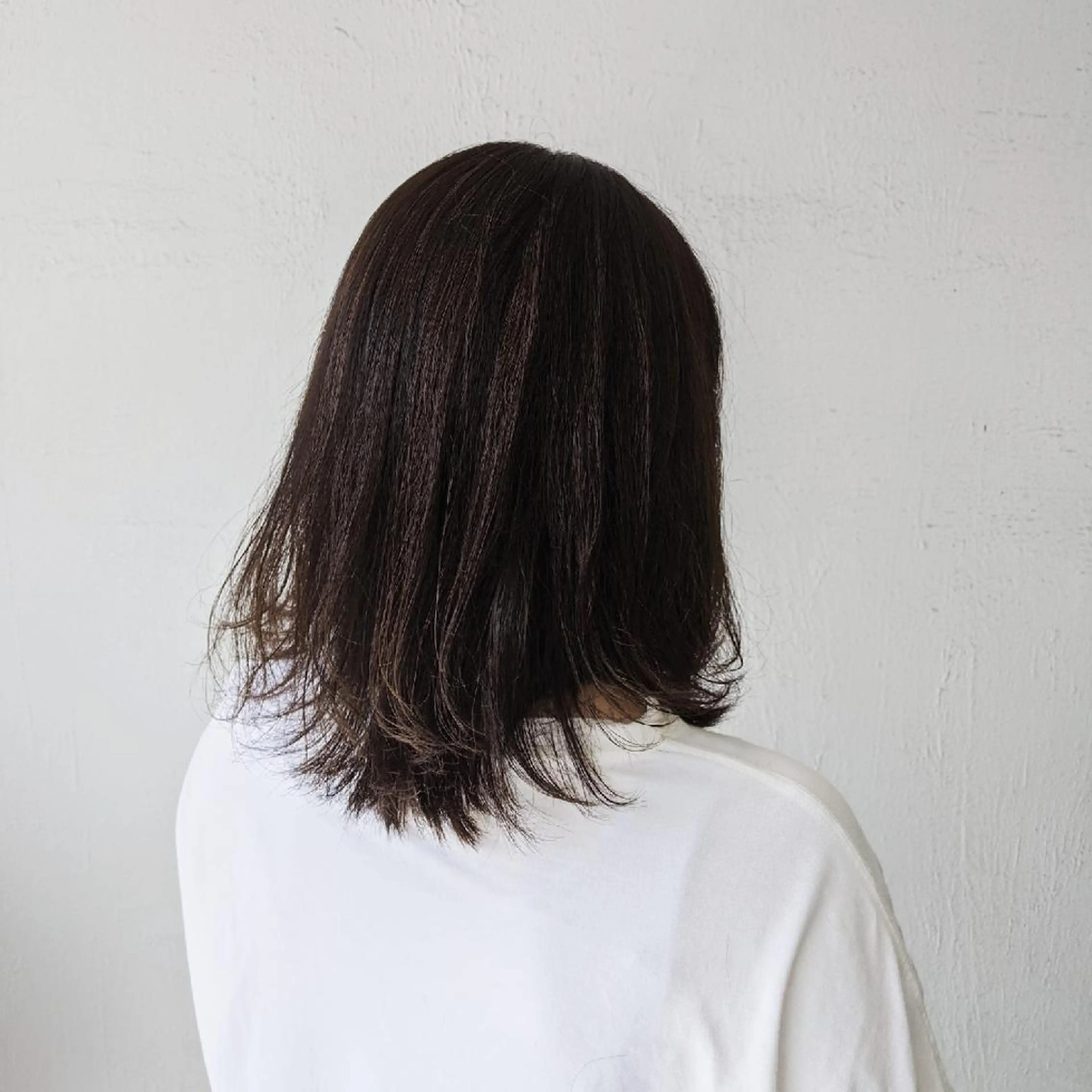 ミディアム カット トリートメント 浜田りほ Luxbe 博多バスターミナルのヘアスタイル