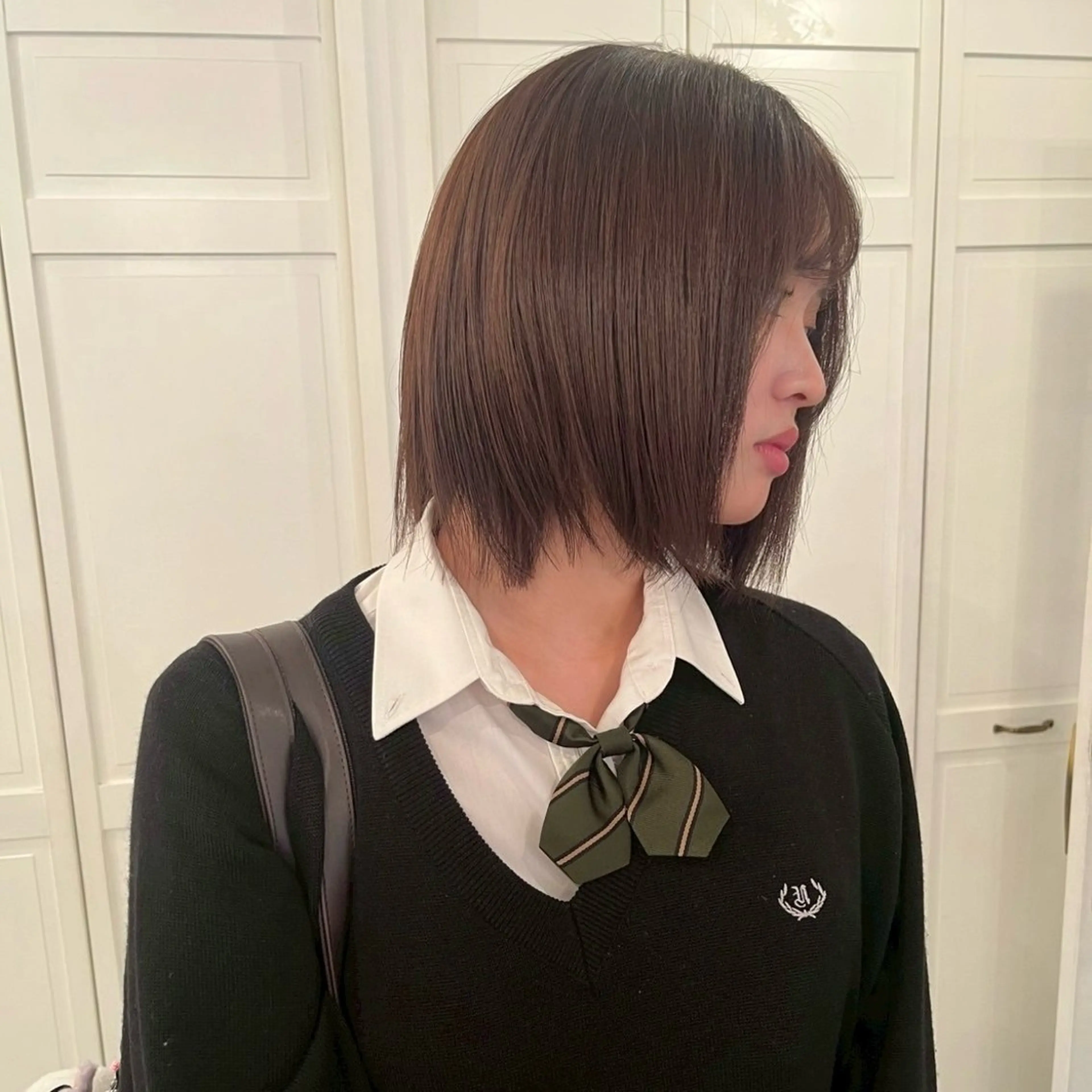 ミディアム ヘアカラー 升方 楓のヘアスタイル