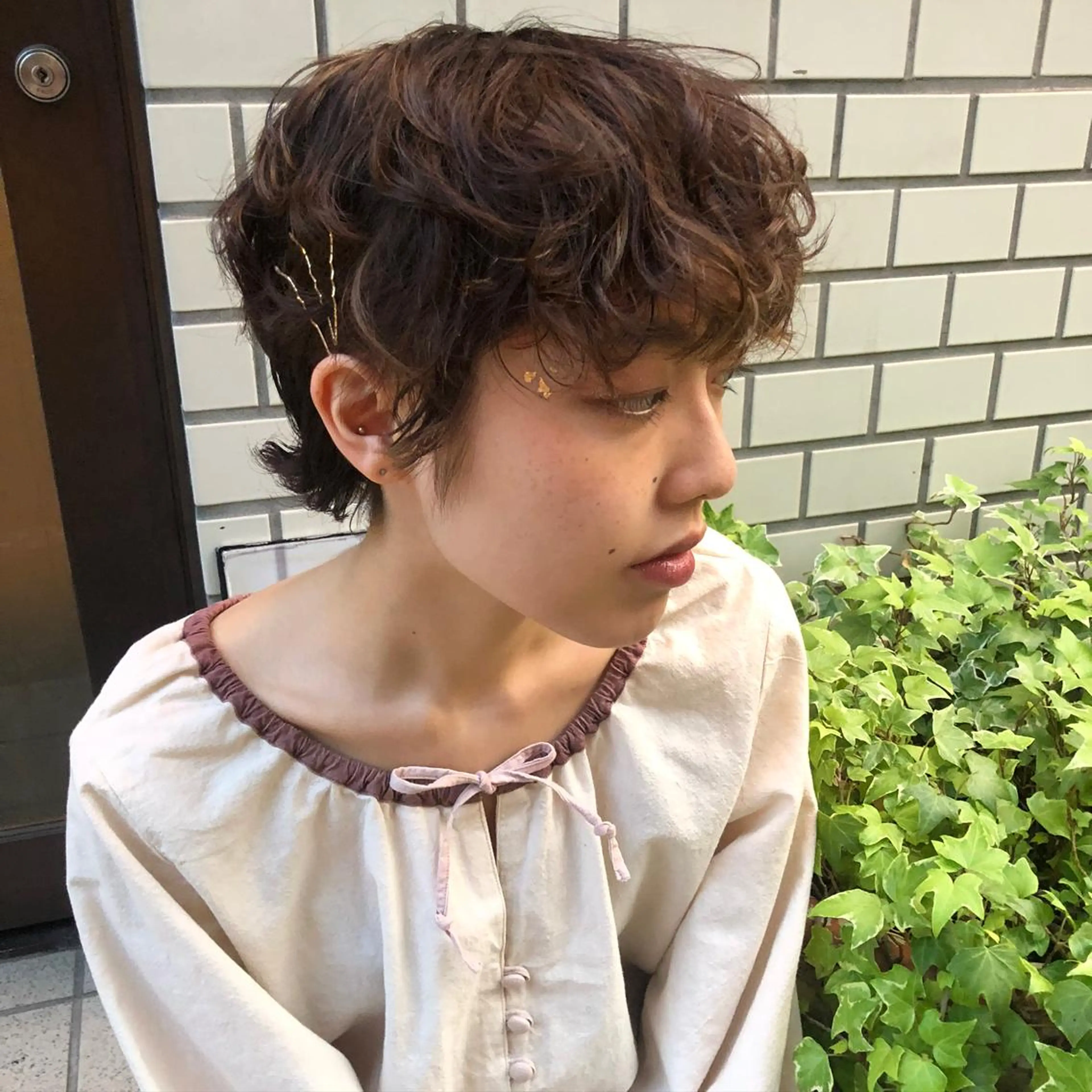 ショート カラー ヘアアレンジ アンククロス渋谷【ANKH CROSS】所属・韓国ヘア┊︎レイヤー ┊︎haruka🌙のヘアスタイル