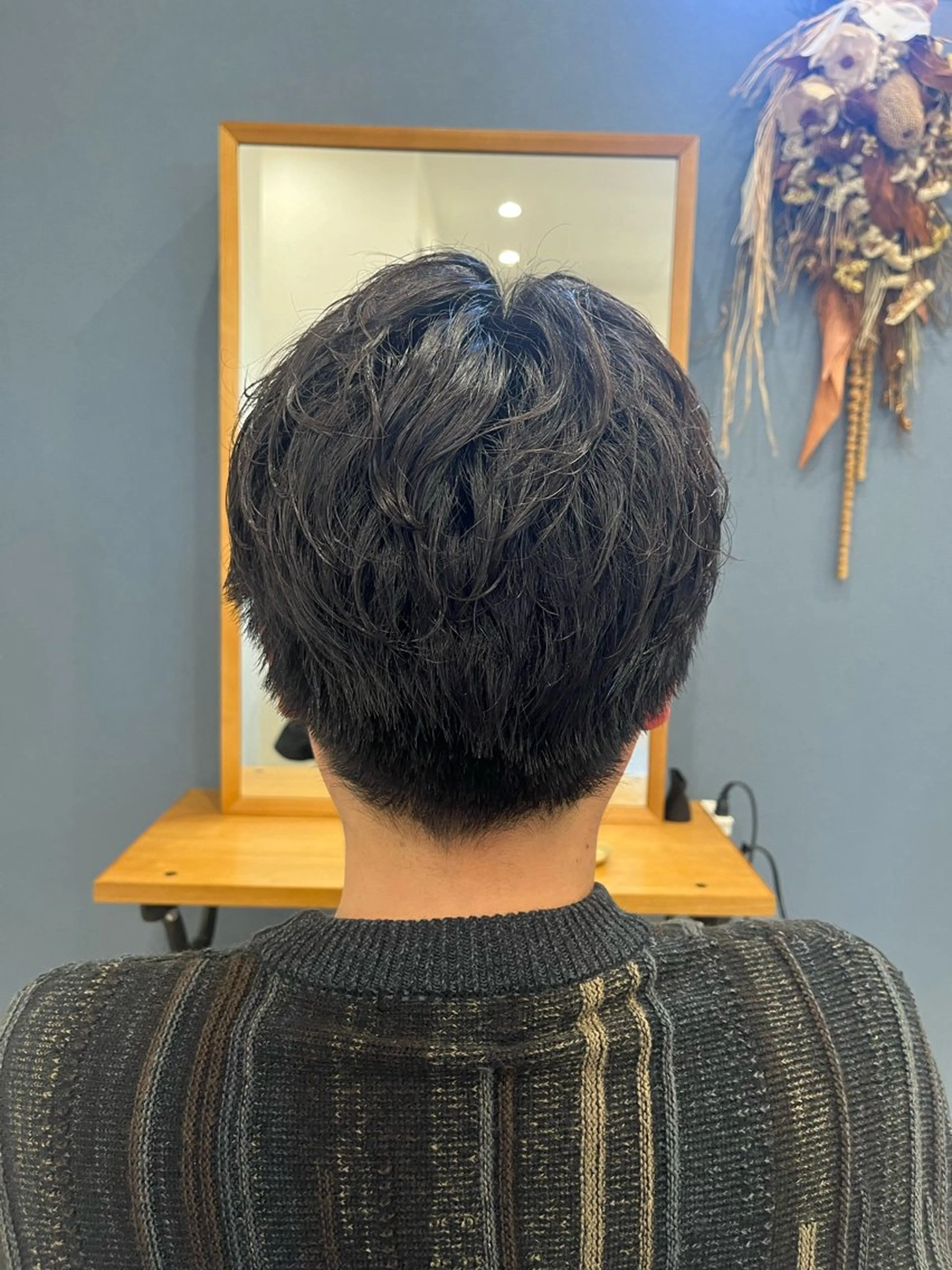 ショート パーマ メンズ ビジネス メンズパーマ カット パーマ メンズサロンクロ所属・今井 匠のヘアスタイル