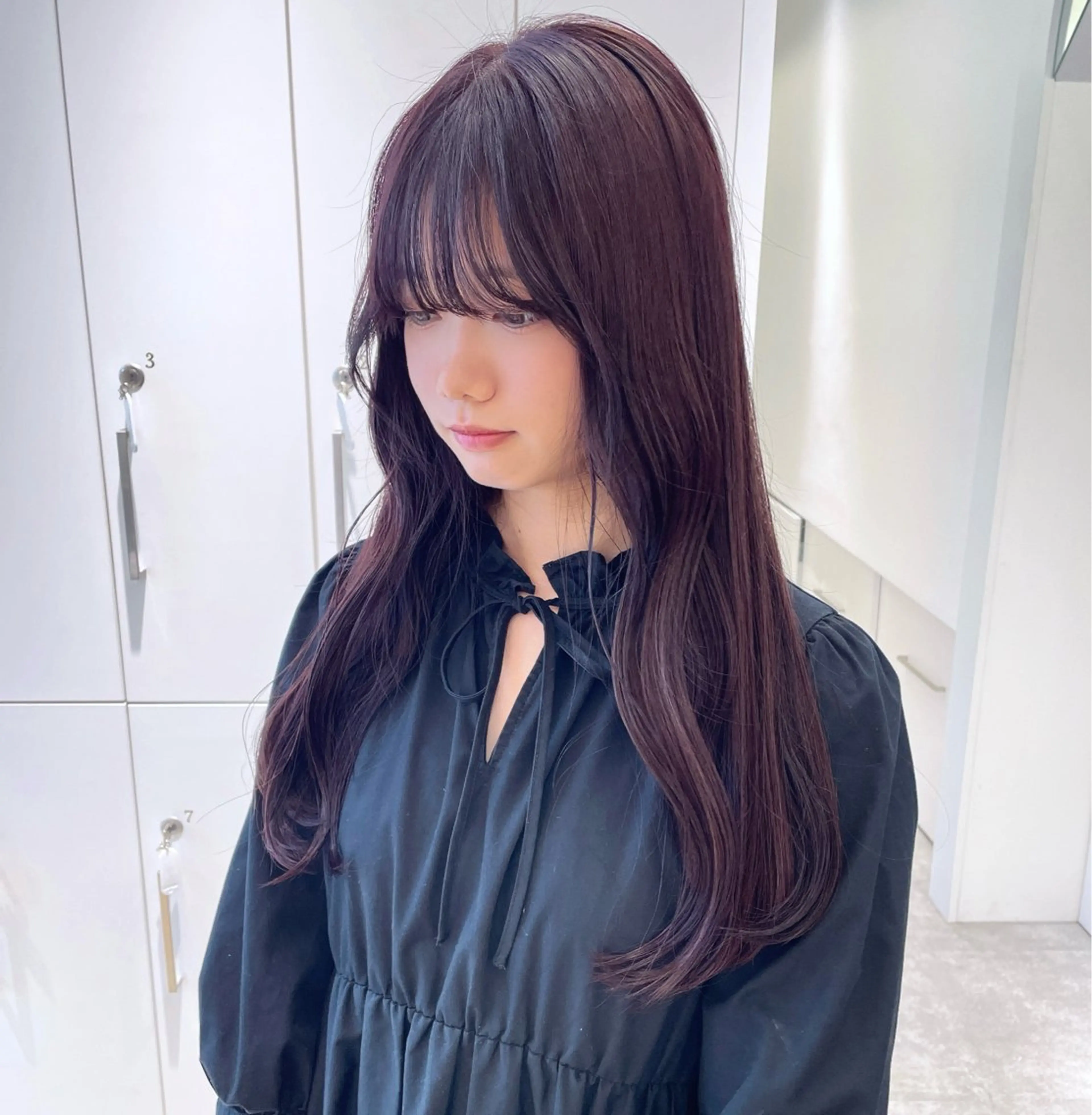 ロング カラー ヘアカラー Parve Mix 森 美遥🇰🇷🩶のヘアスタイル