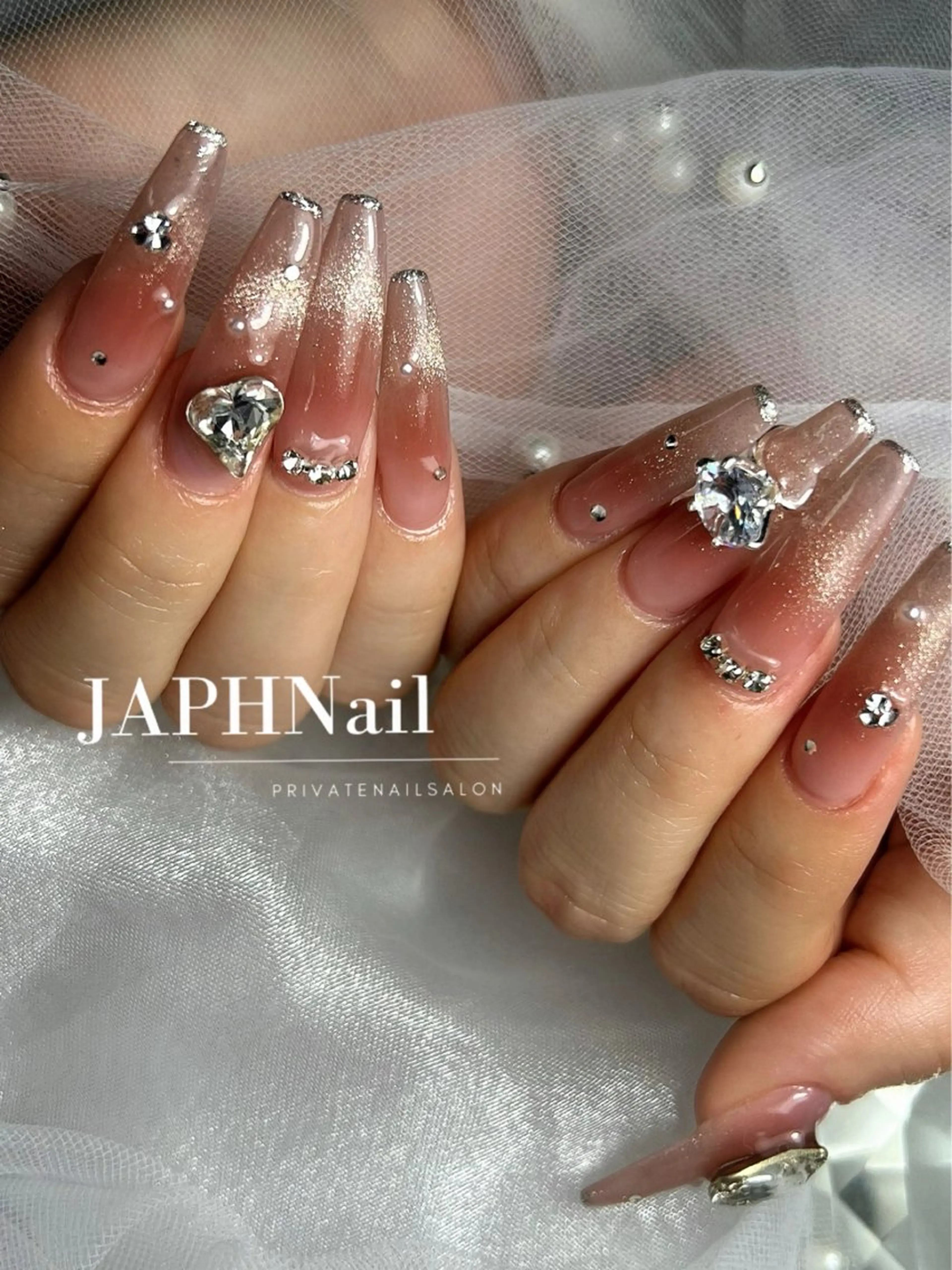 ネイル チークネイル ワンホンネイル ハンドネイル NailSalon /JAPHのネイルデザイン