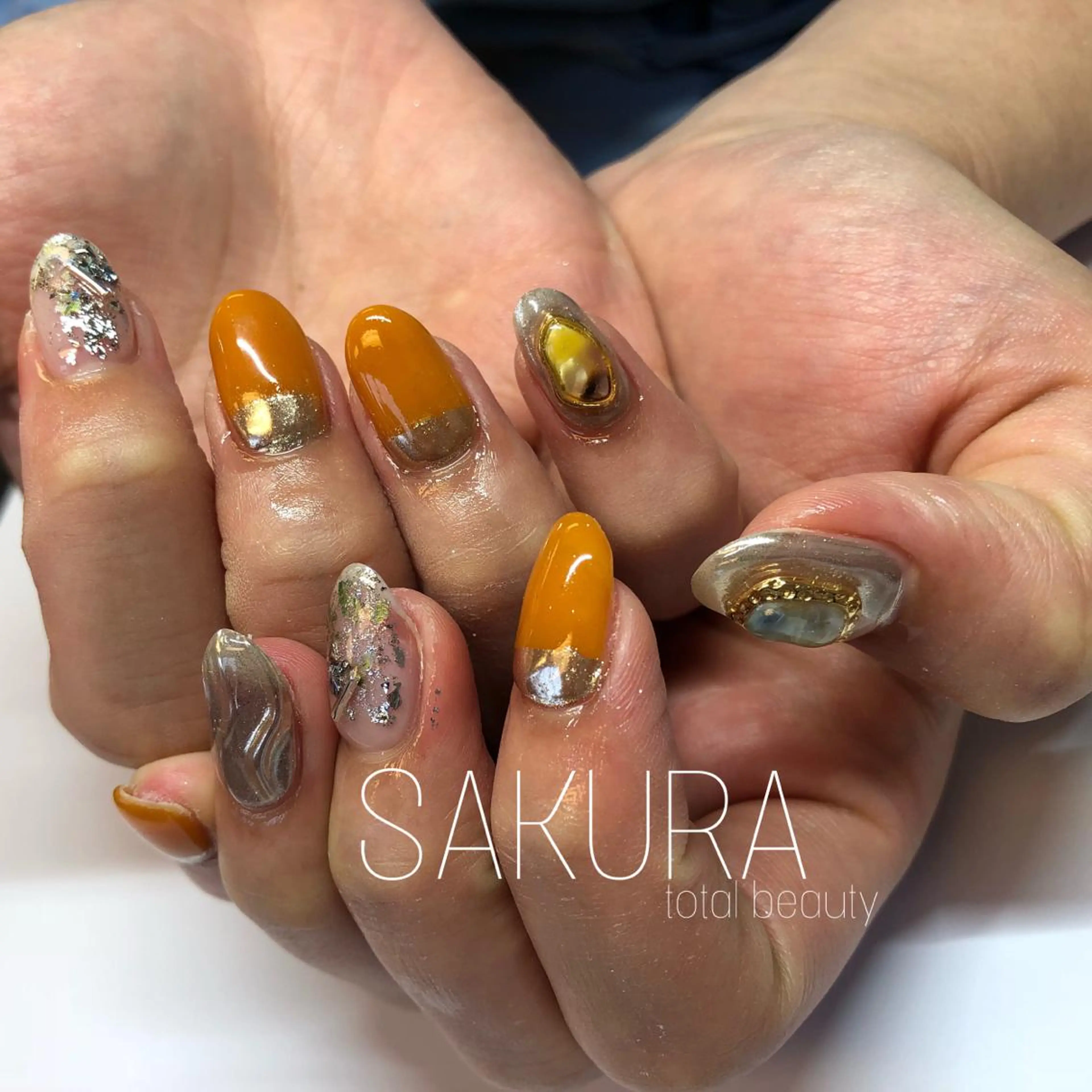 ネイル ハンドネイル フットネイル SAKURA 山野のネイルデザイン