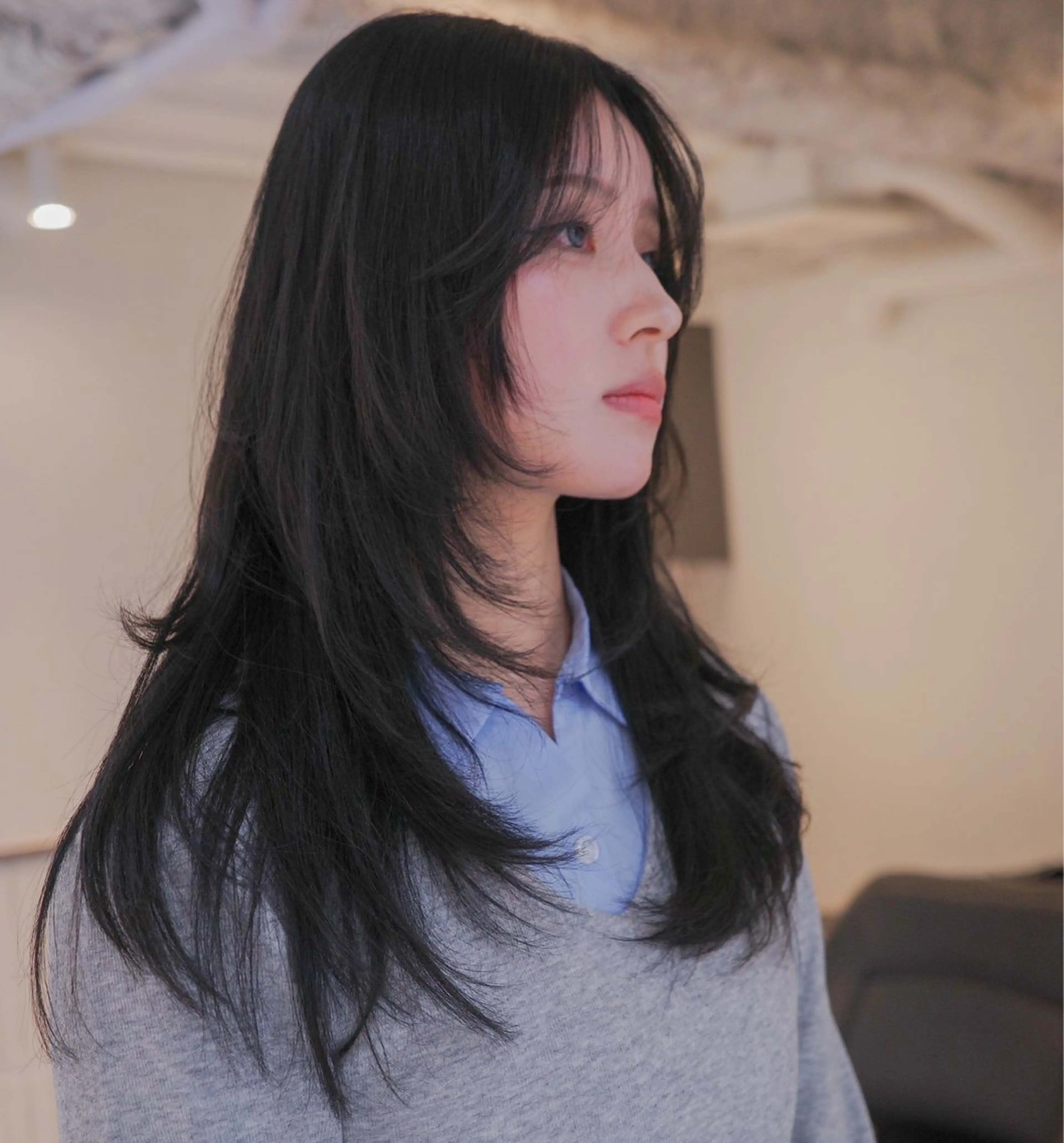 セミロング カラー ヘアアレンジ カット ヘアカラー トリートメント opus 店長大和 レイヤー/赤み消しのヘアスタイル