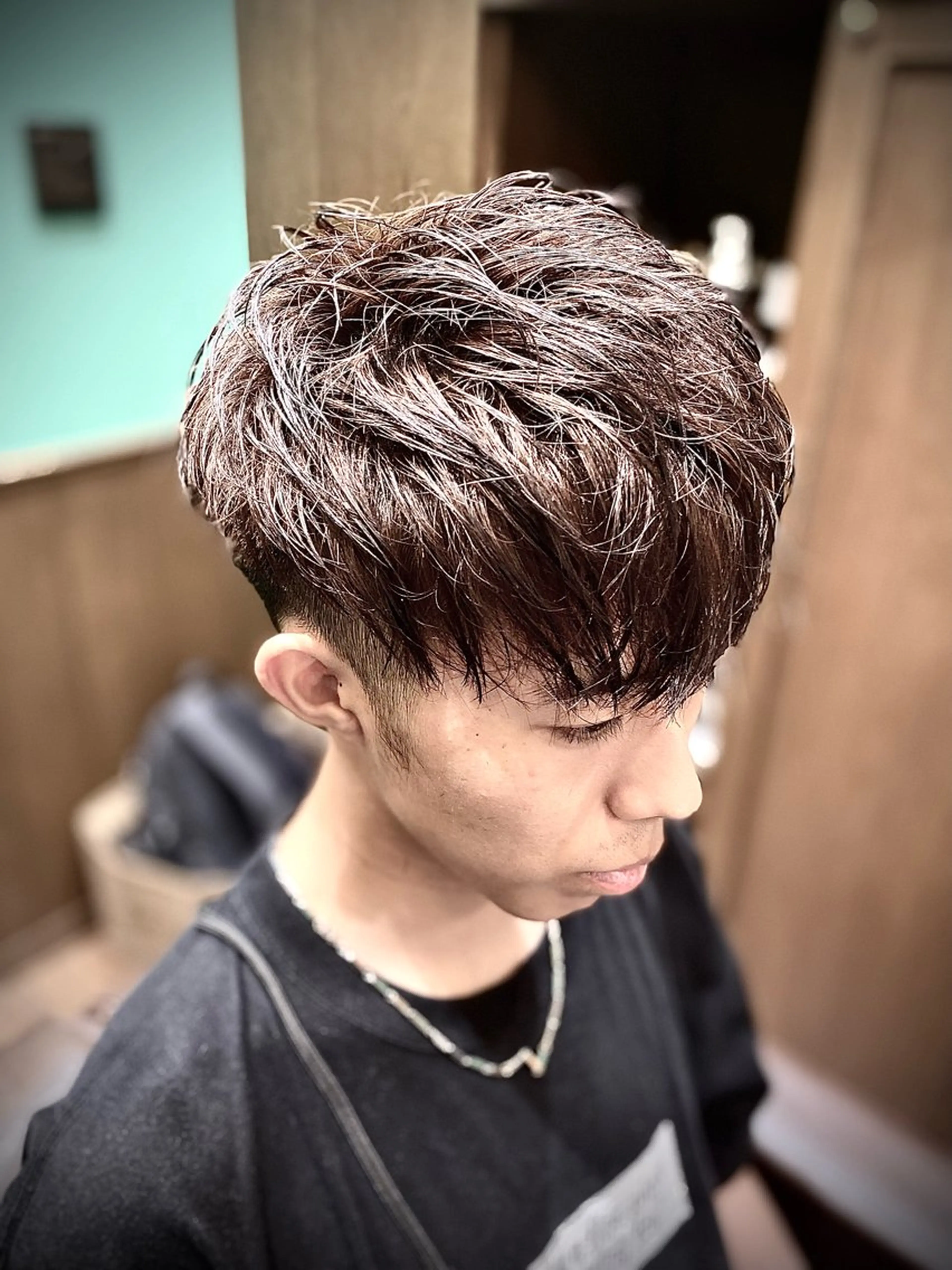 ミディアム メンズ 麻布山本所属・麻布 山本のヘアスタイル