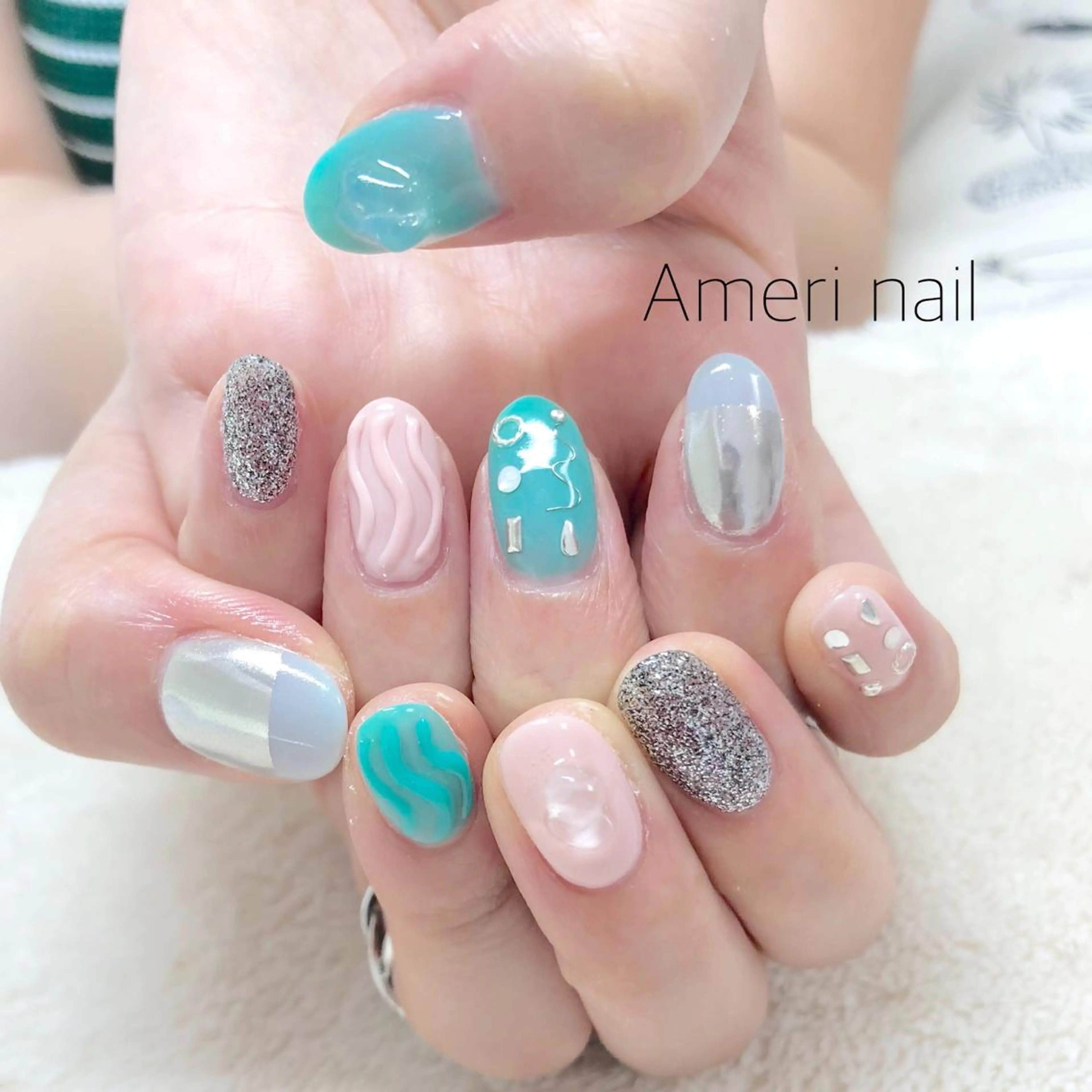 ネイル ハンドネイル Ameri nail /UKIのネイルデザイン