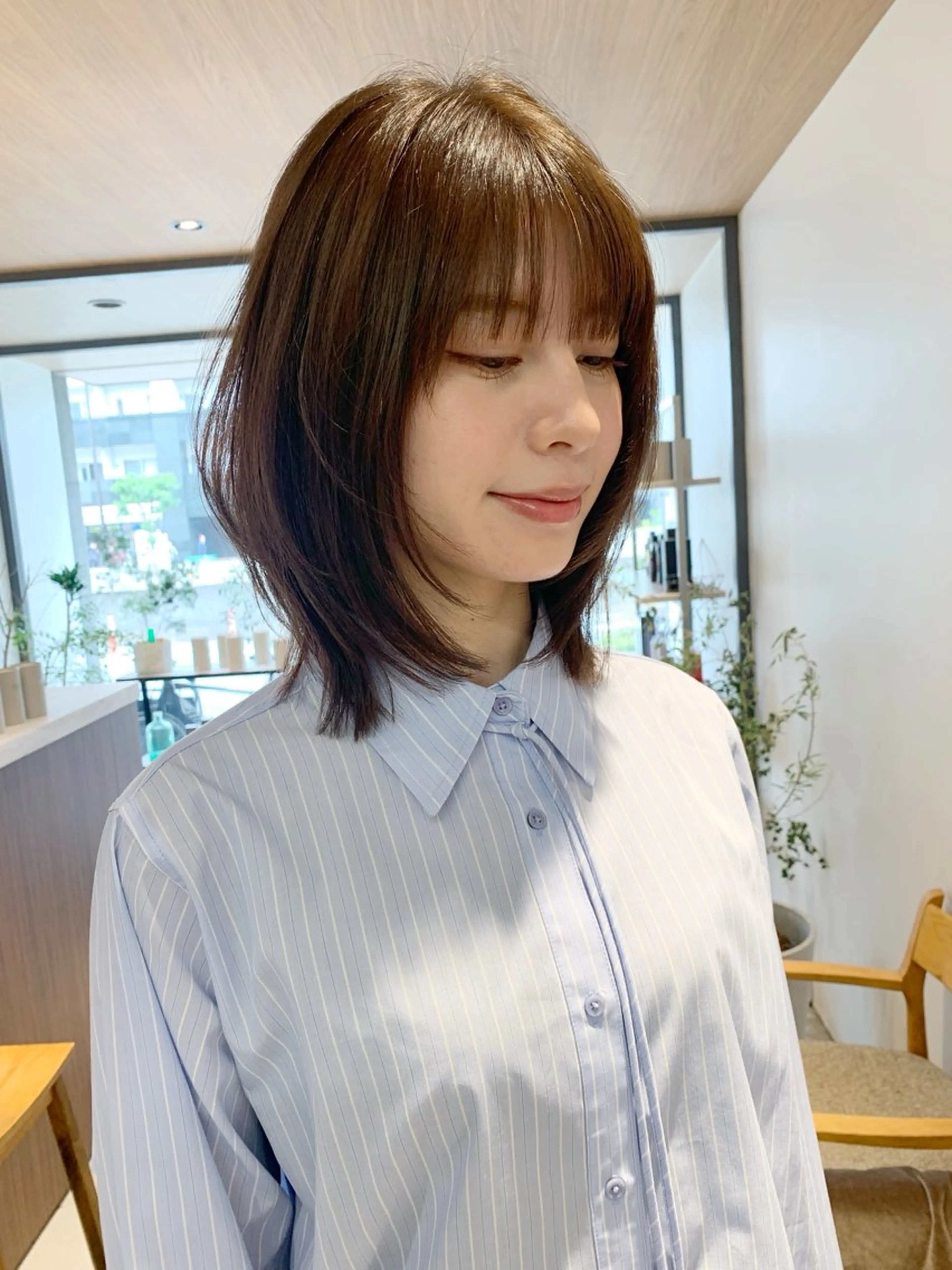 ミディアム カラー カット ヘアカラー トリートメント ボブ/大人ヘア k-two濱田のヘアスタイル