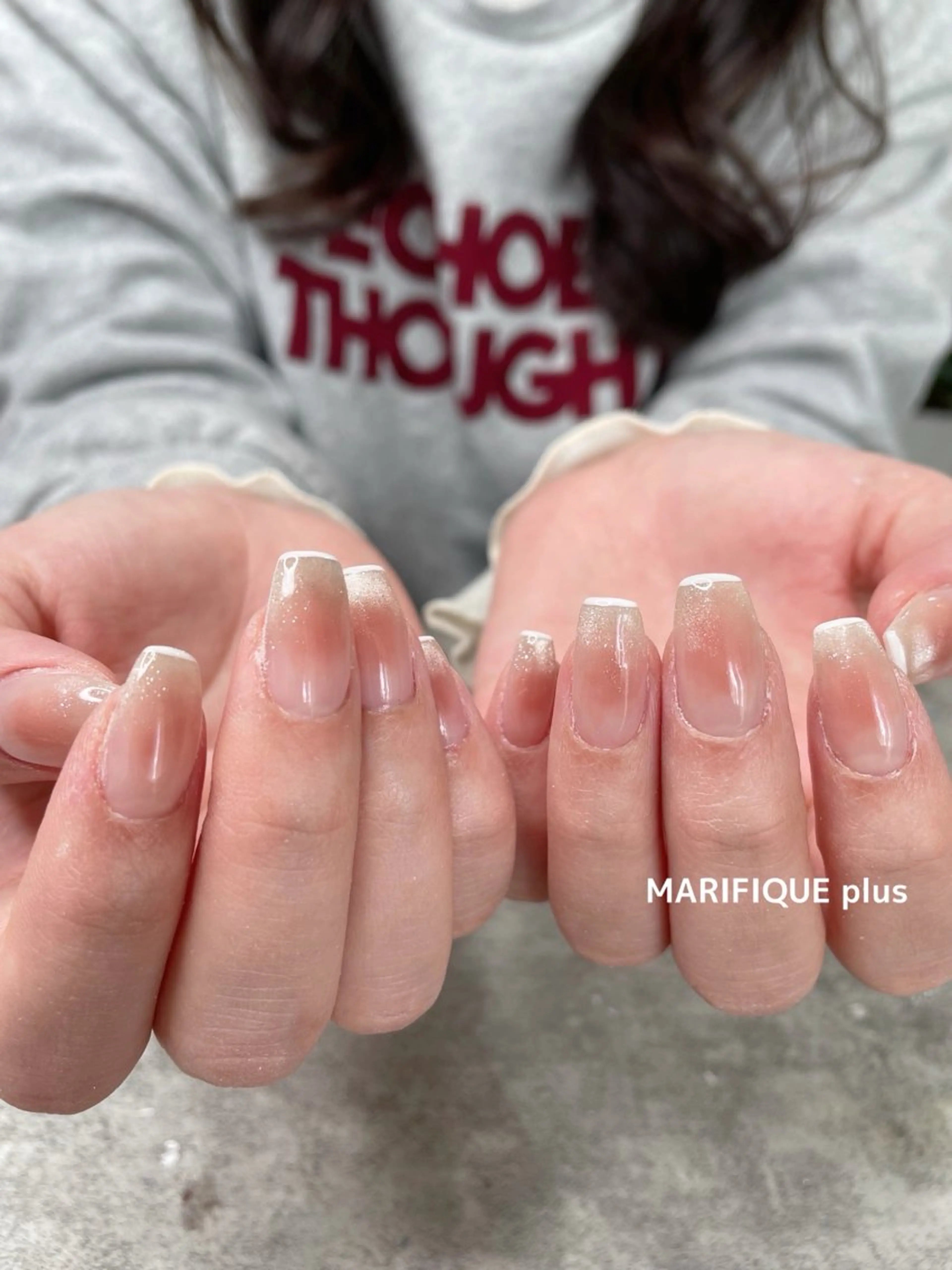 ネイル チークネイル グラデーション 韓国ネイル マグネットネイル ハンドネイル ma riのネイルデザイン