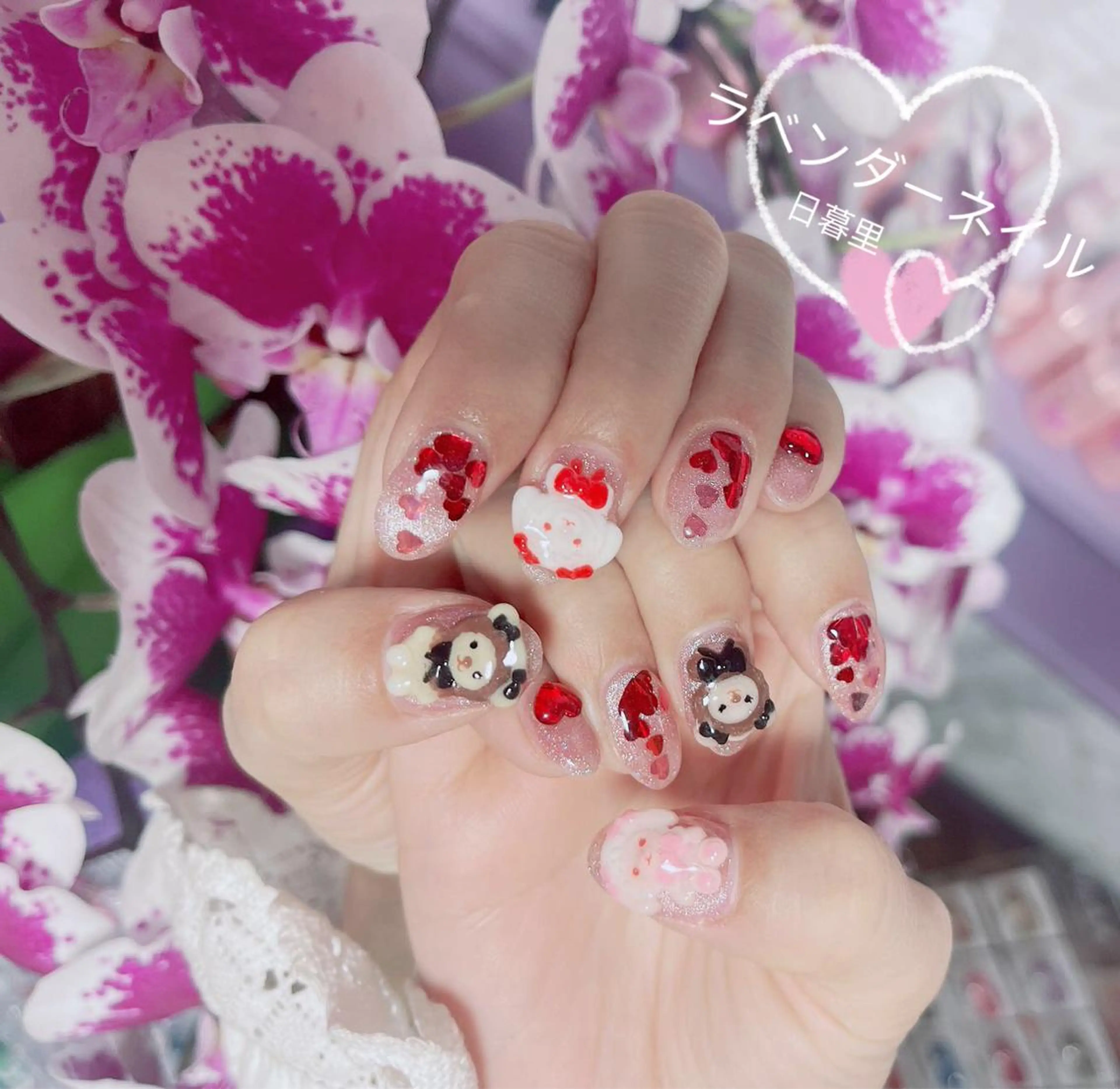 ネイル ラベンダー💖日暮里 ルル💖ネイルのネイルデザイン