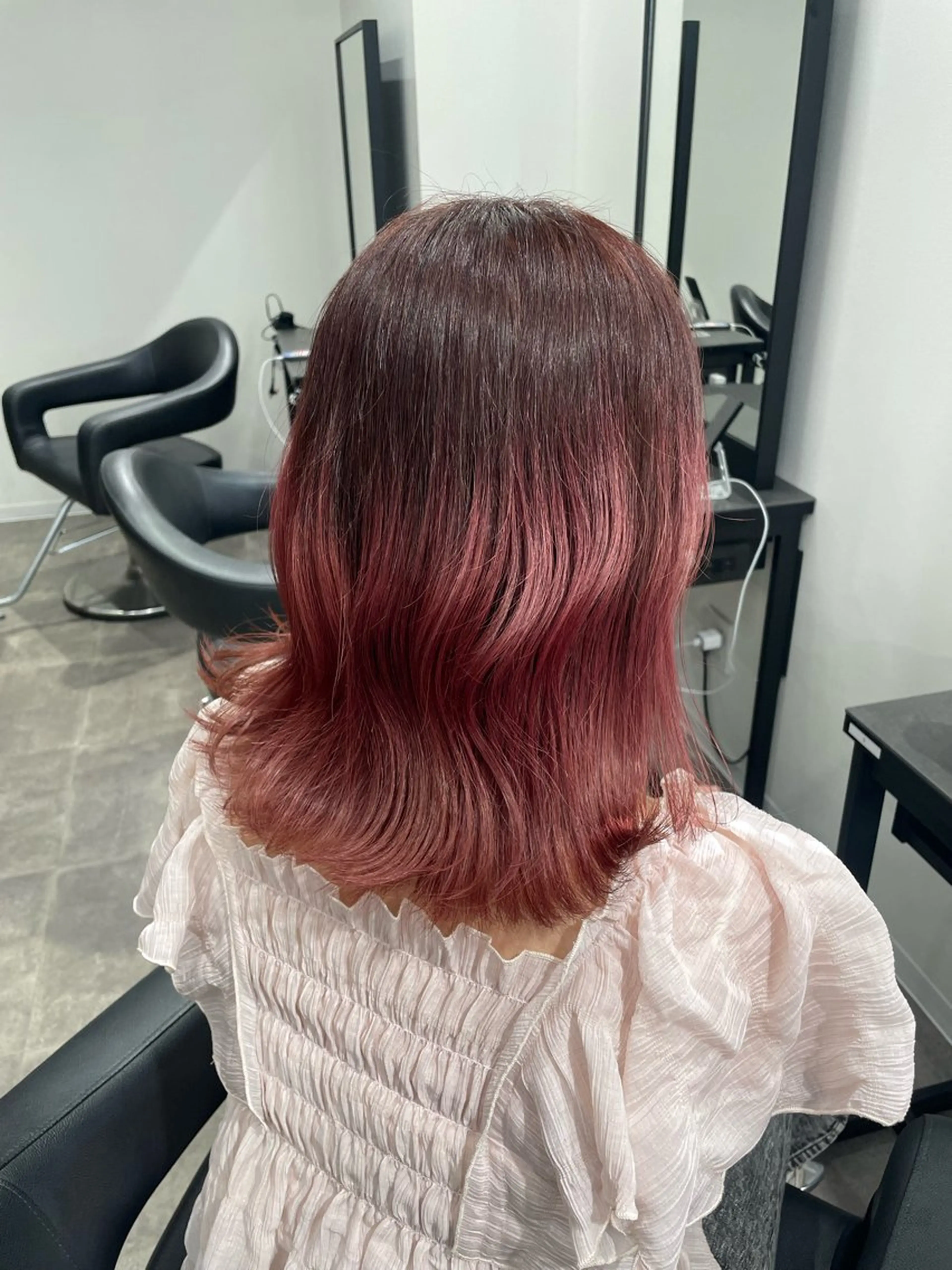 ミディアム カラー 🎀暖色/ラベンダー /paru🤍のヘアスタイル