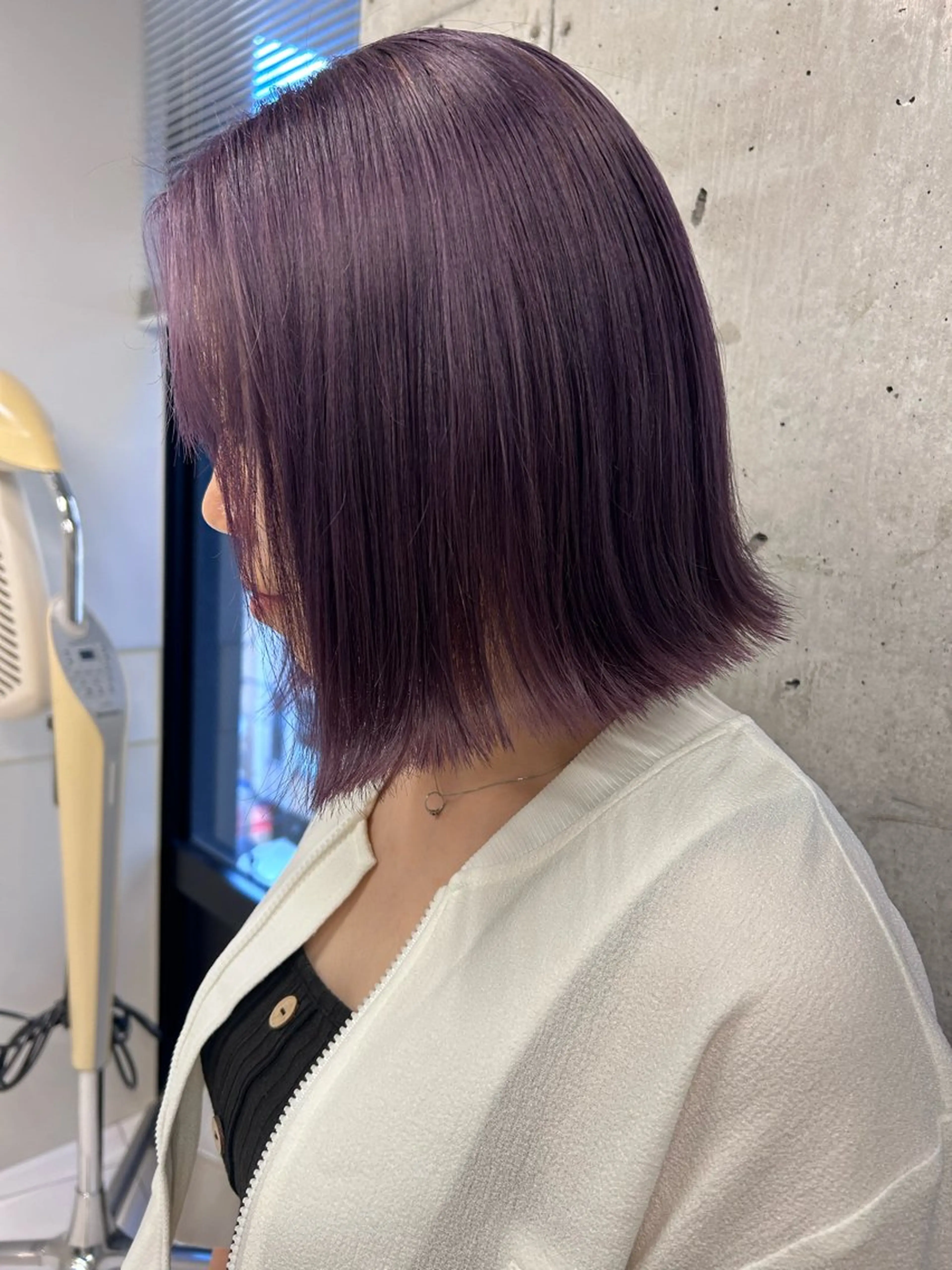 ショート カラー ラベンダーカラー shizuna/天神 /メンズ/ボブのヘアスタイル