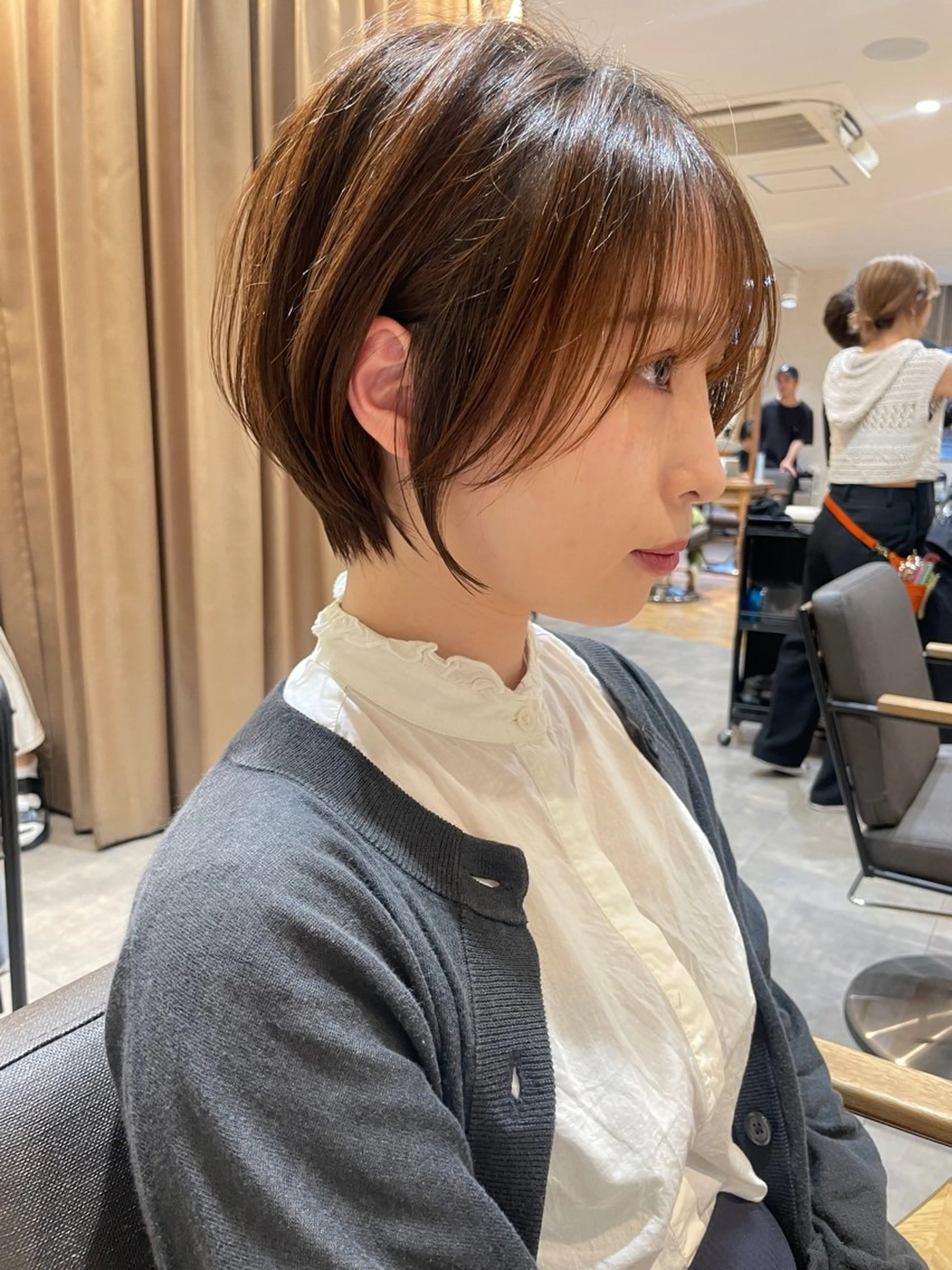 ショート カラー カット トリートメント ハイトーンヘア れおん🌙のヘアスタイル