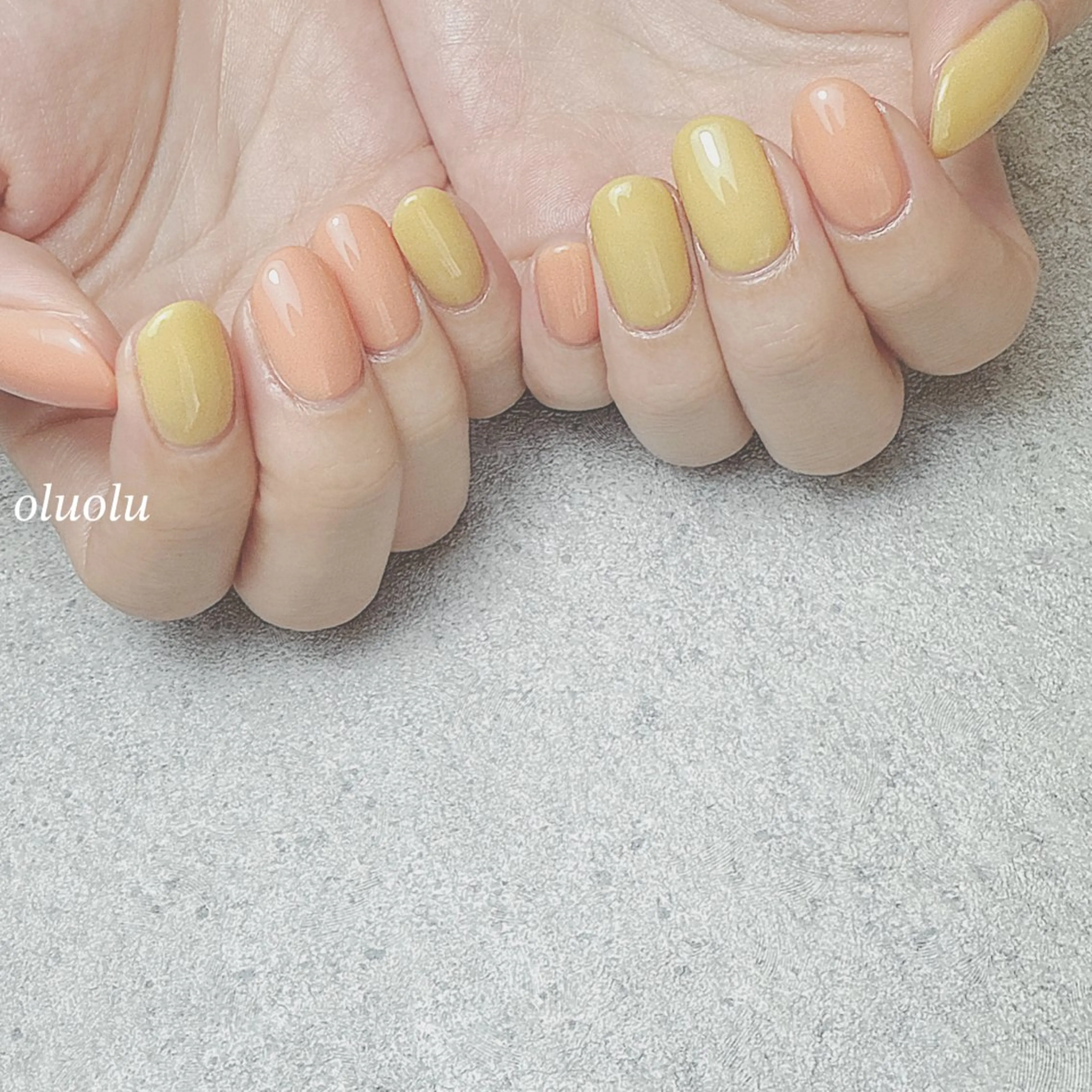 ネイル アートネイル フットネイル ワンカラーネイル ハンドネイル 大村 紬華のネイルデザイン