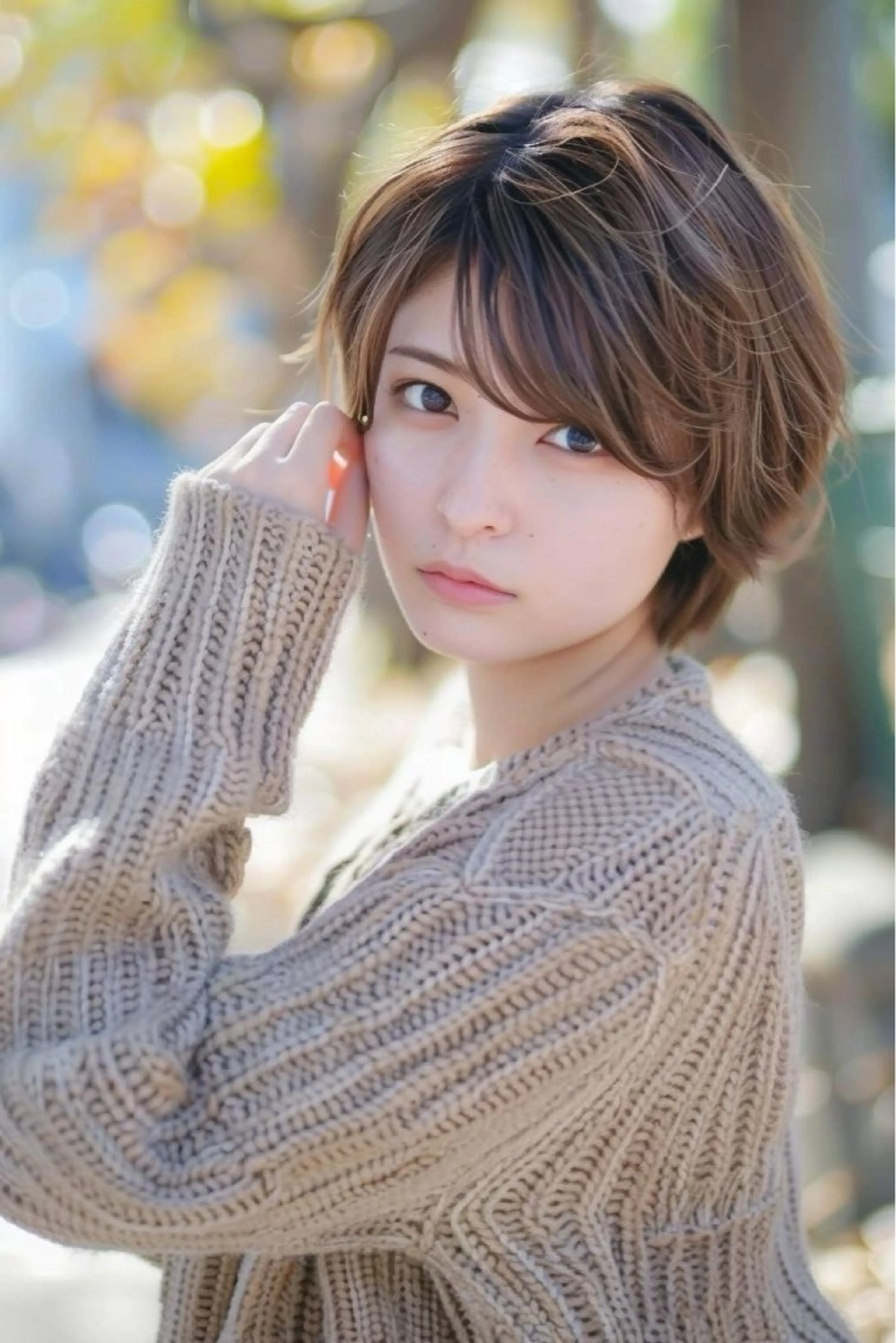 ショート カラー カット ヘアカラー トリートメント 学割クーポンあり/ 透け感カラーYUTOのヘアスタイル