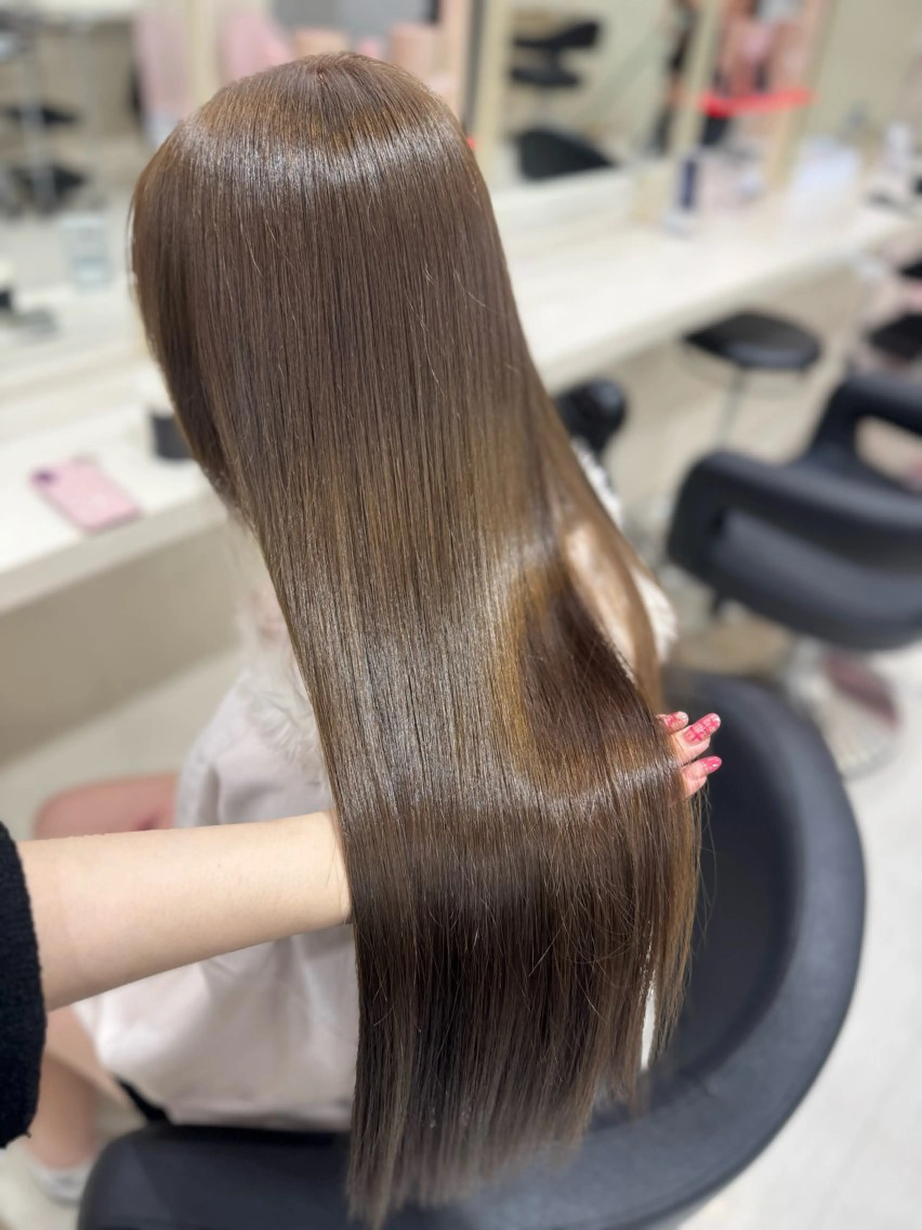 ロング カラー ヘアカラー 🤍韓国大人っぽ ベージュMAI🤍のヘアスタイル