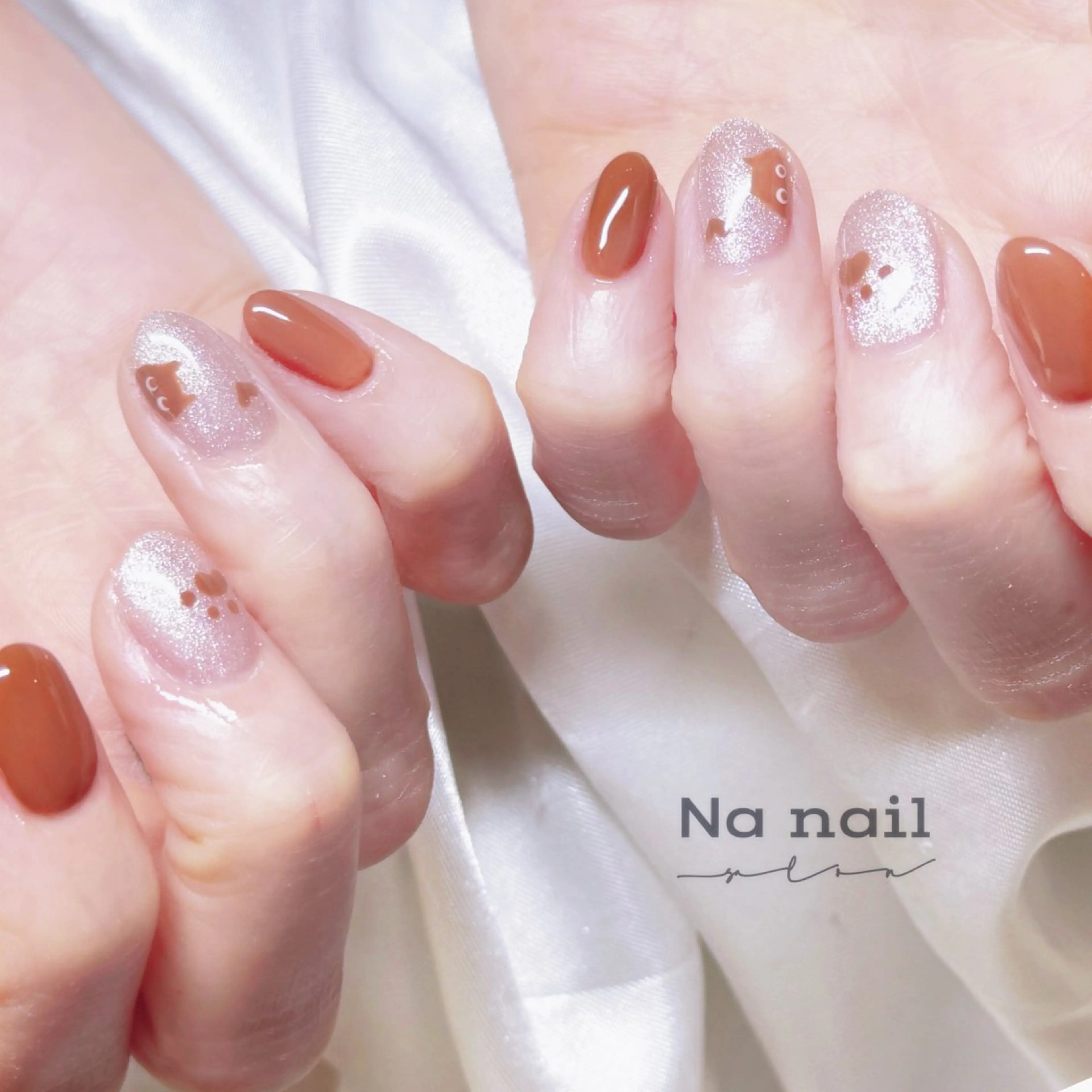 ネイル チークネイル フラッシュネイル フレンチネイル ジェルネイル グラデーション ハンドネイル CC Nail 高田馬場のネイルデザイン