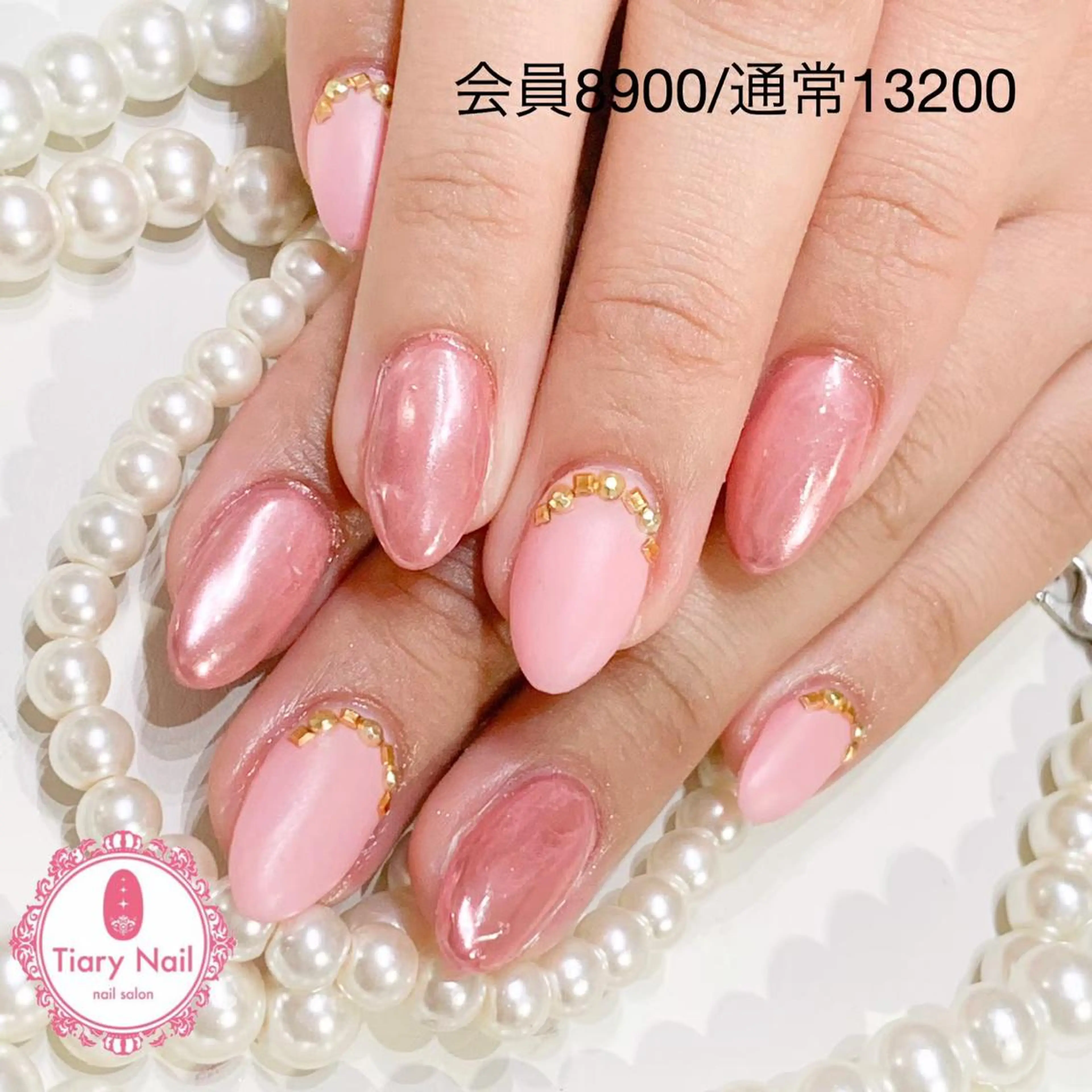 ネイル 💗🪽Tiary Nail🪽💗のネイルデザイン