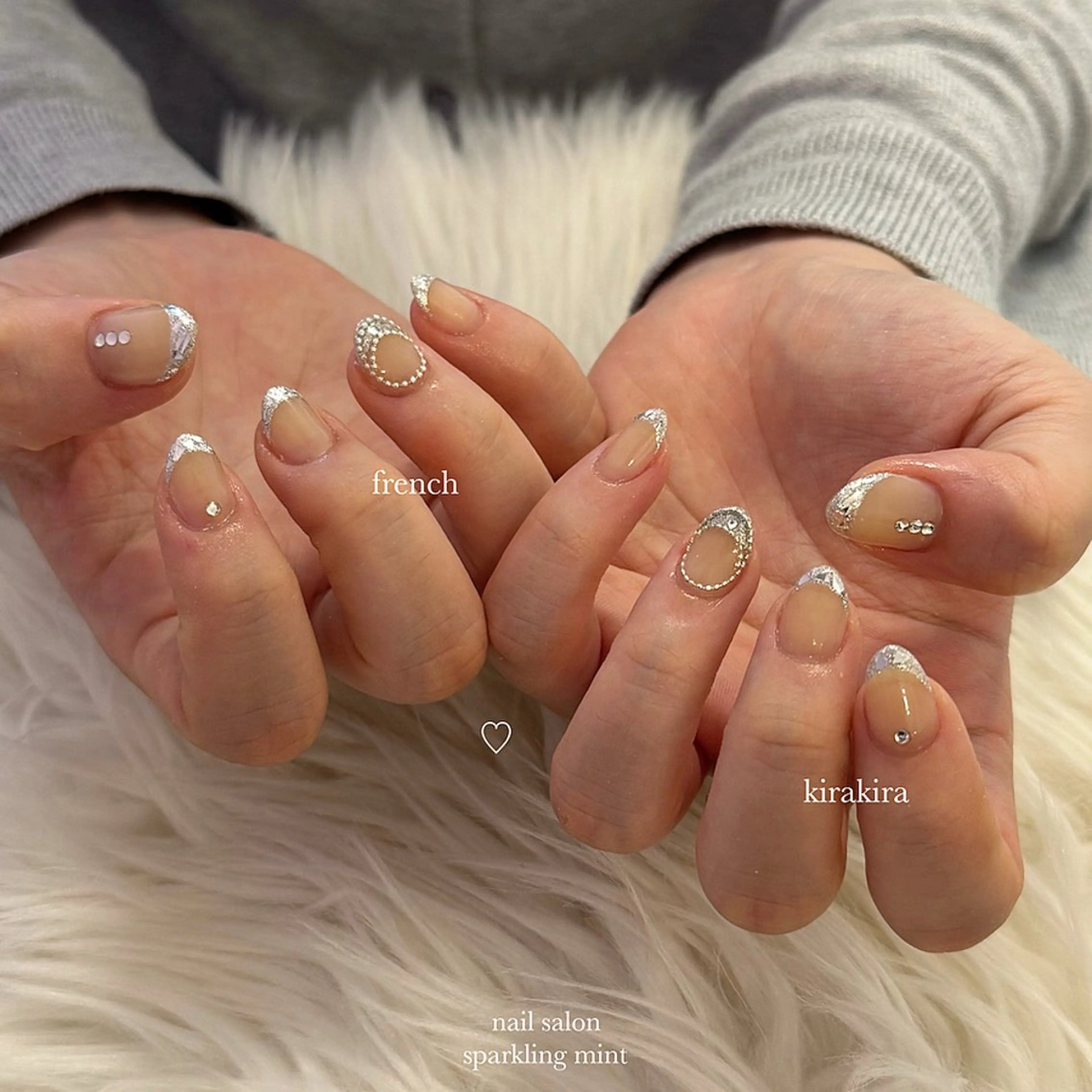 ネイル sparkling mint【スパークリングミント】所属・natsuki 🎀💎モデル様募集のネイルデザイン