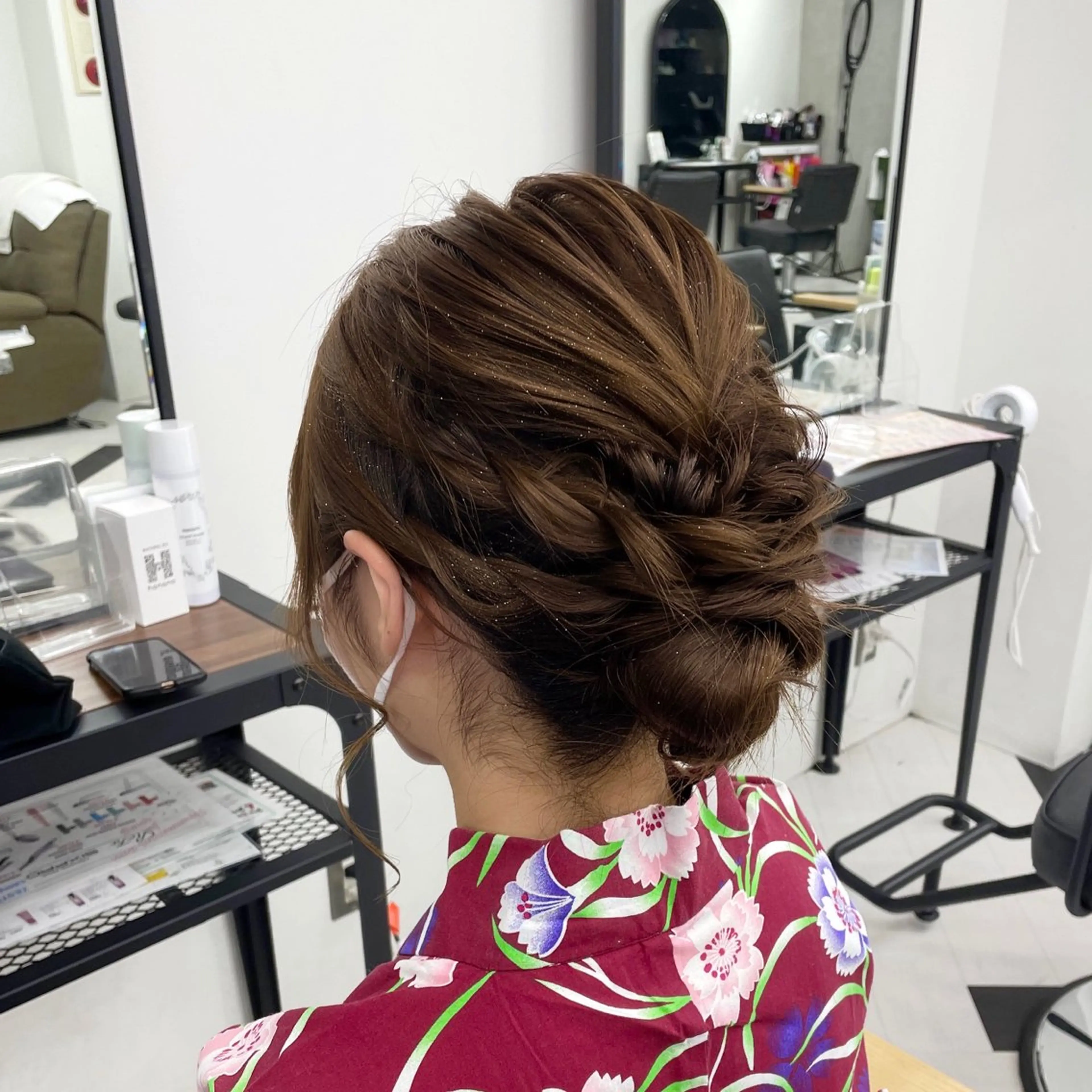 ミディアム カラー パーマ ヘアアレンジ メンズ キッズ ネイル マツエク・マツパ アイブロウ mona/ ストレートスタイル✨のヘアスタイル