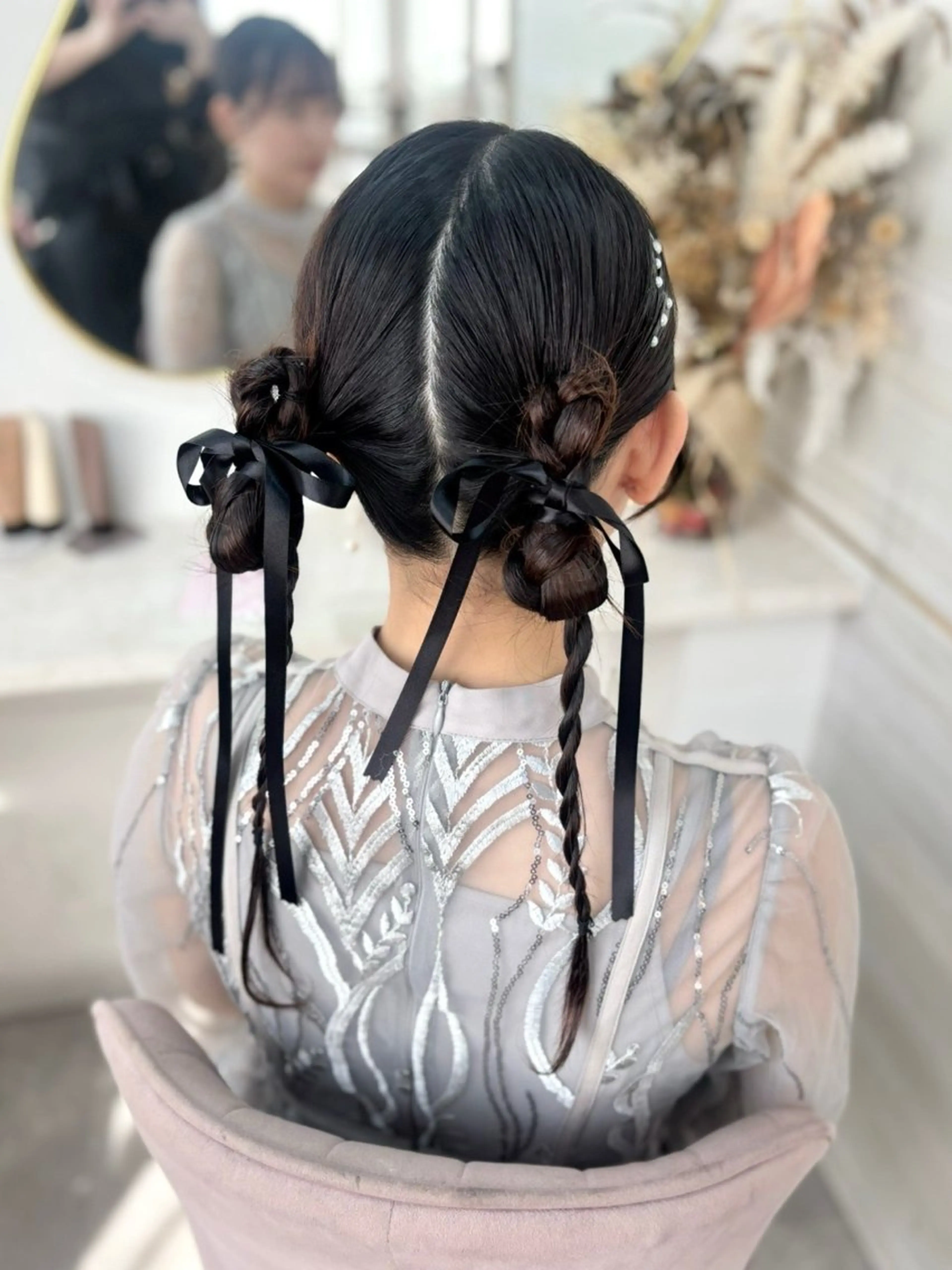 セミロング ヘアセット 💘Kurea💘 艶髪/韓国/暗髪のヘアスタイル