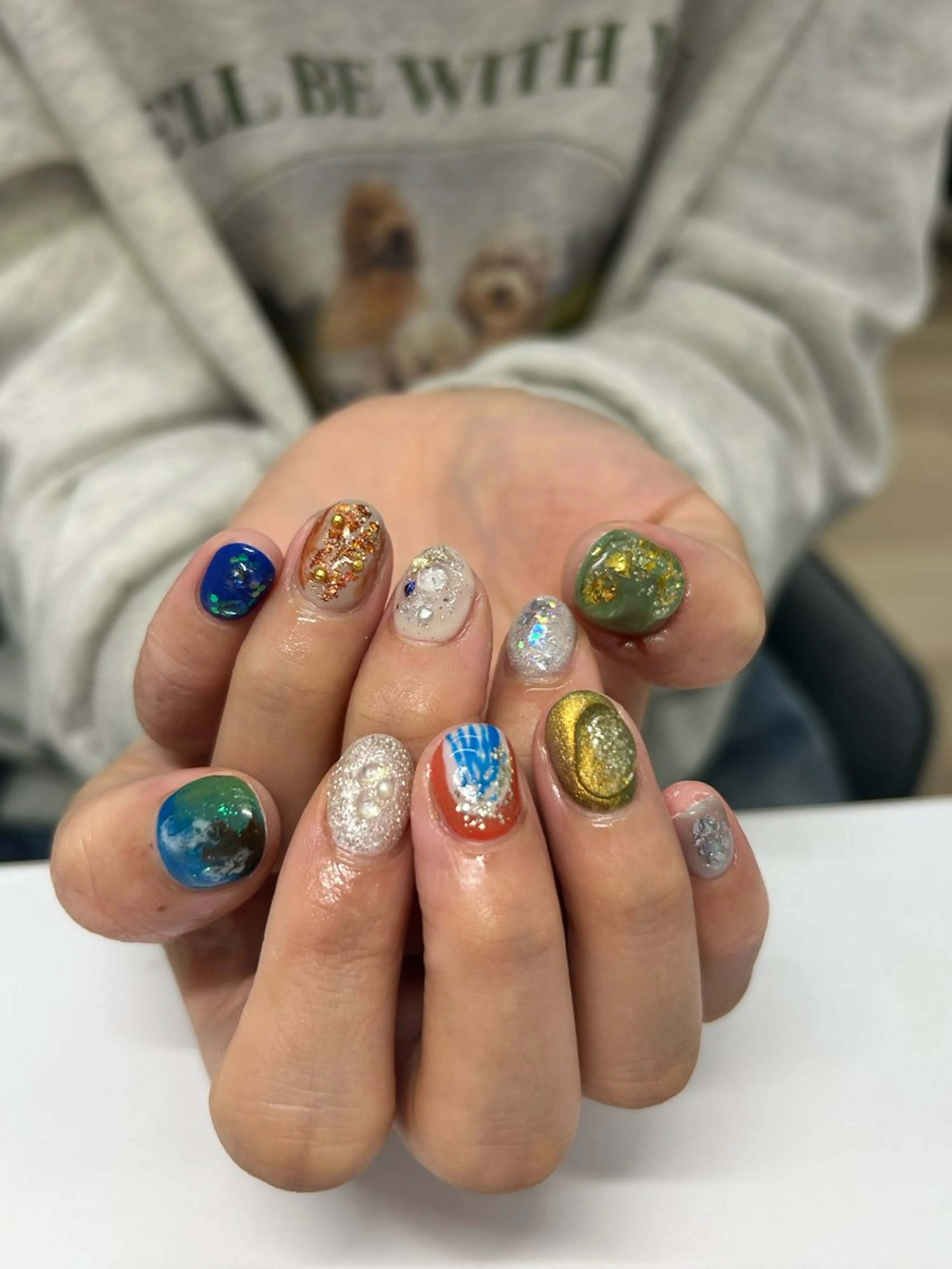 ネイル ハンドネイル プライベートネイルサロンone nail所属・one nail 【カラフル/個性派】のネイルデザイン