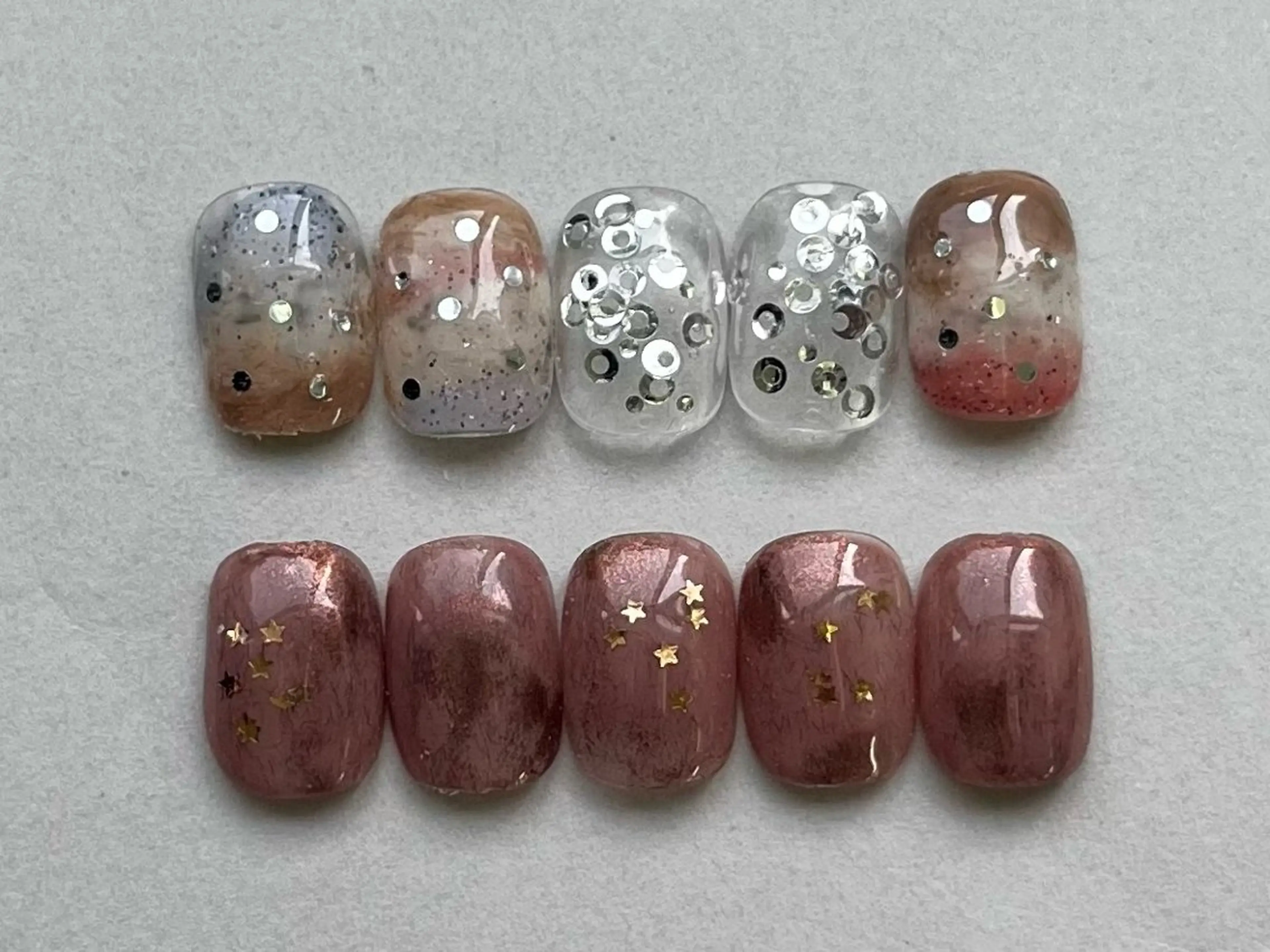 ショート ハンドネイル フットネイル salon Re:のネイルデザイン